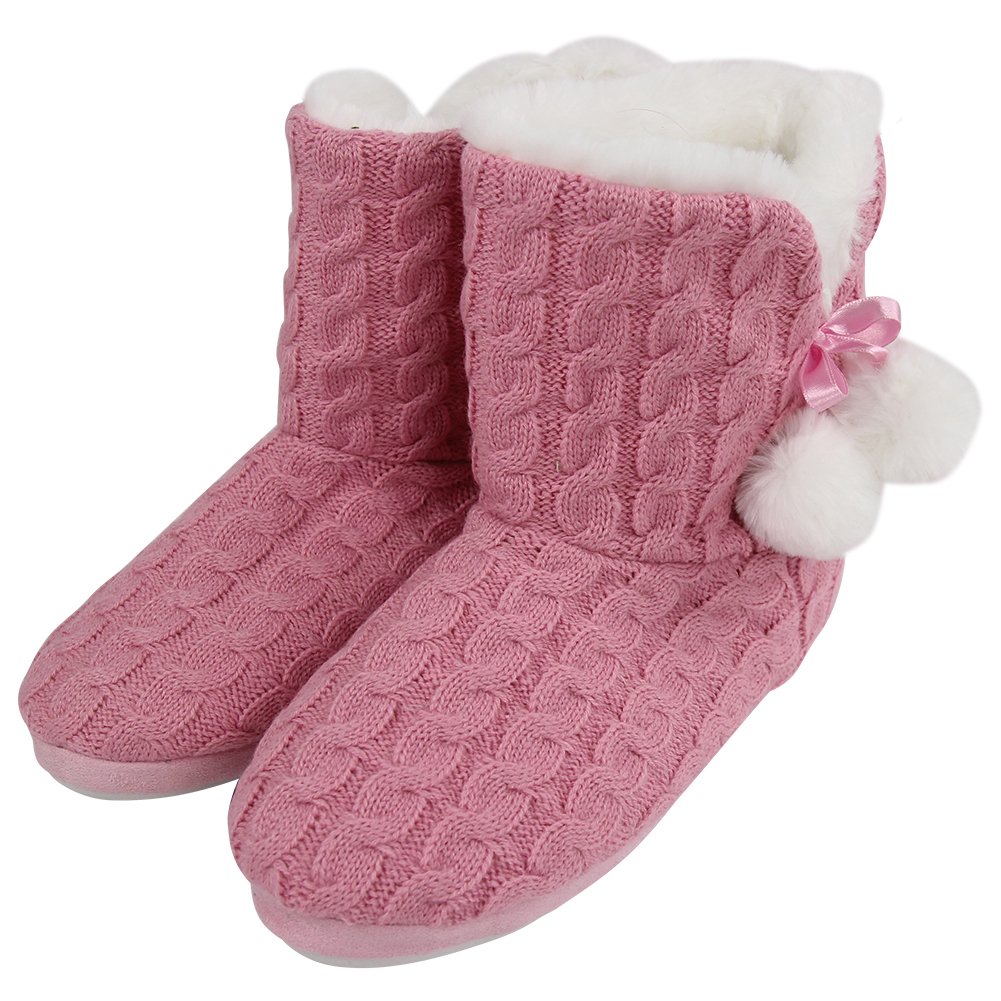 Women's Soft Fleece Plush Warm Indoor House Slippers - Cozy Winter Booties for Home, Lounge & Relaxation - Perfect for Cold Floors, Morning Coffee & Netflix Nights