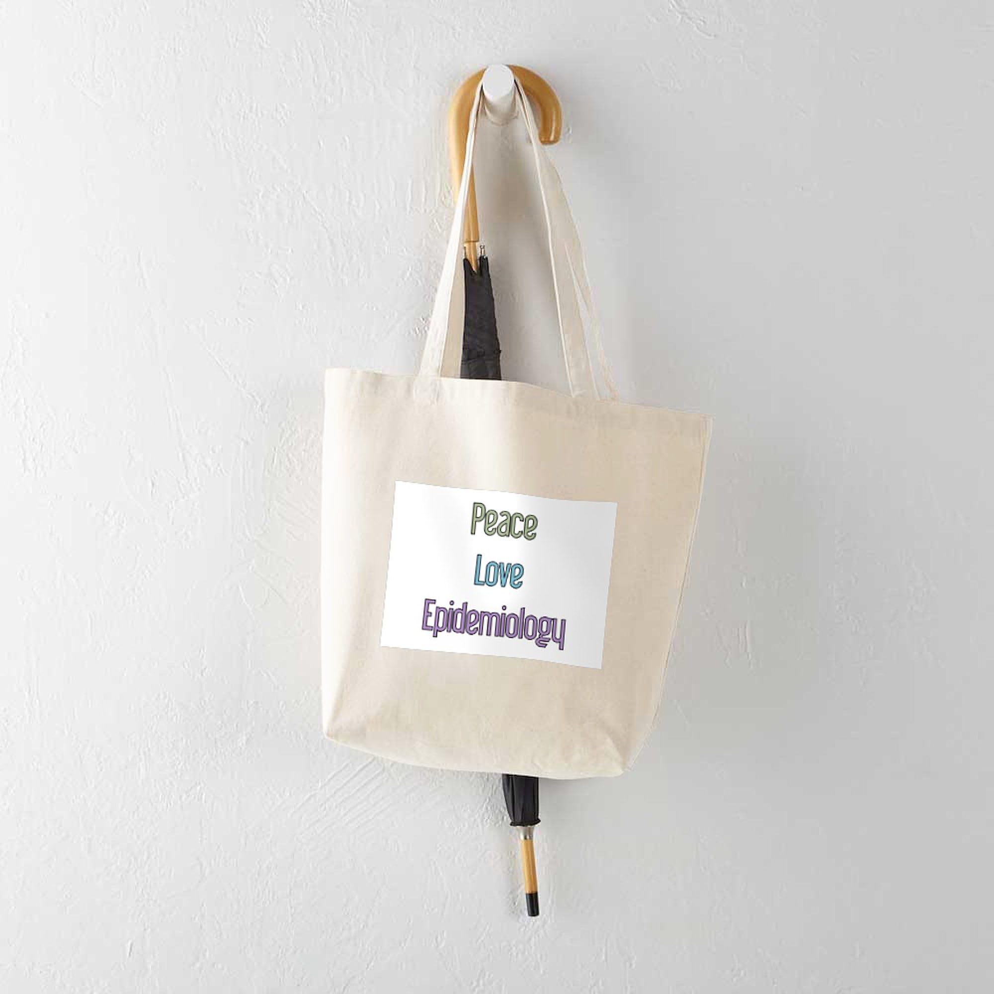 Epidemiologist Gift Tote Bag - Natural Canvas Reusable Shopping Bag for Work, School & Groceries | Funny Science Medical Gift for Doctors & Nurses