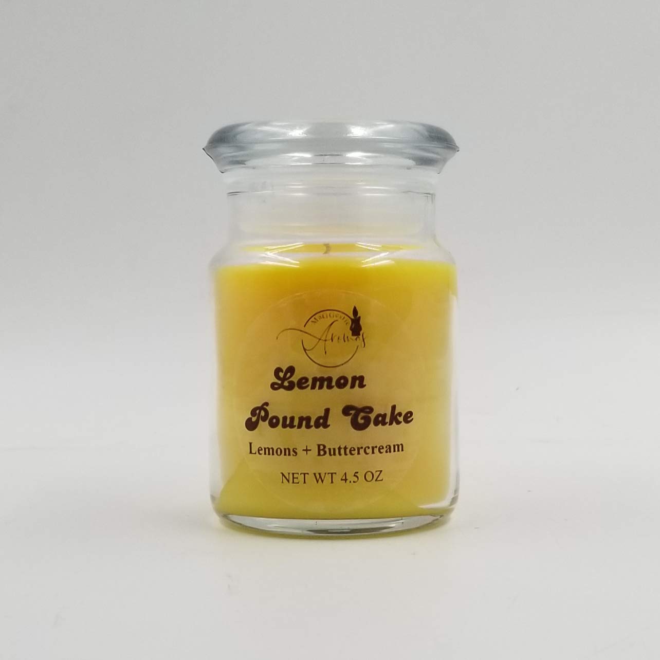Lemon Pound Cake Scented Soy Candle - Handmade Natural Wax Aromatherapy Candle for Home, Relaxation & Gifts
