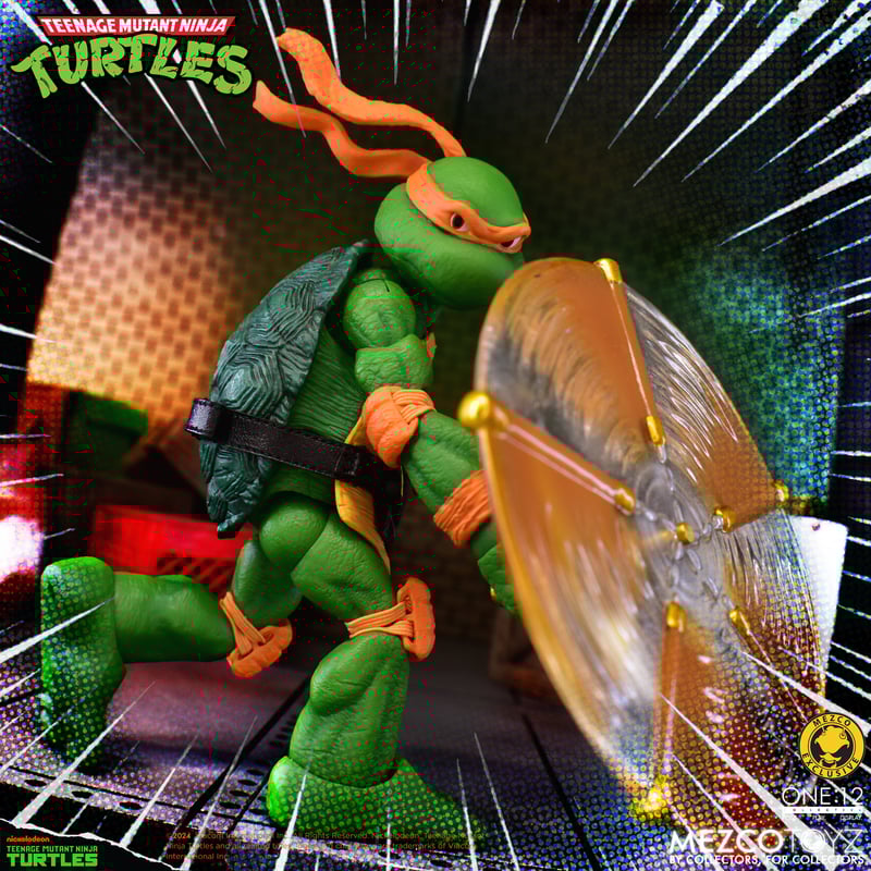 Teenage Mutant Ninja Turtles Deluxe Animated Series Action Figure - Mezco One:12 Collective - Collectible TMNT Toy for Fans & Display - Perfect for Gifts, Collections & Home Decor