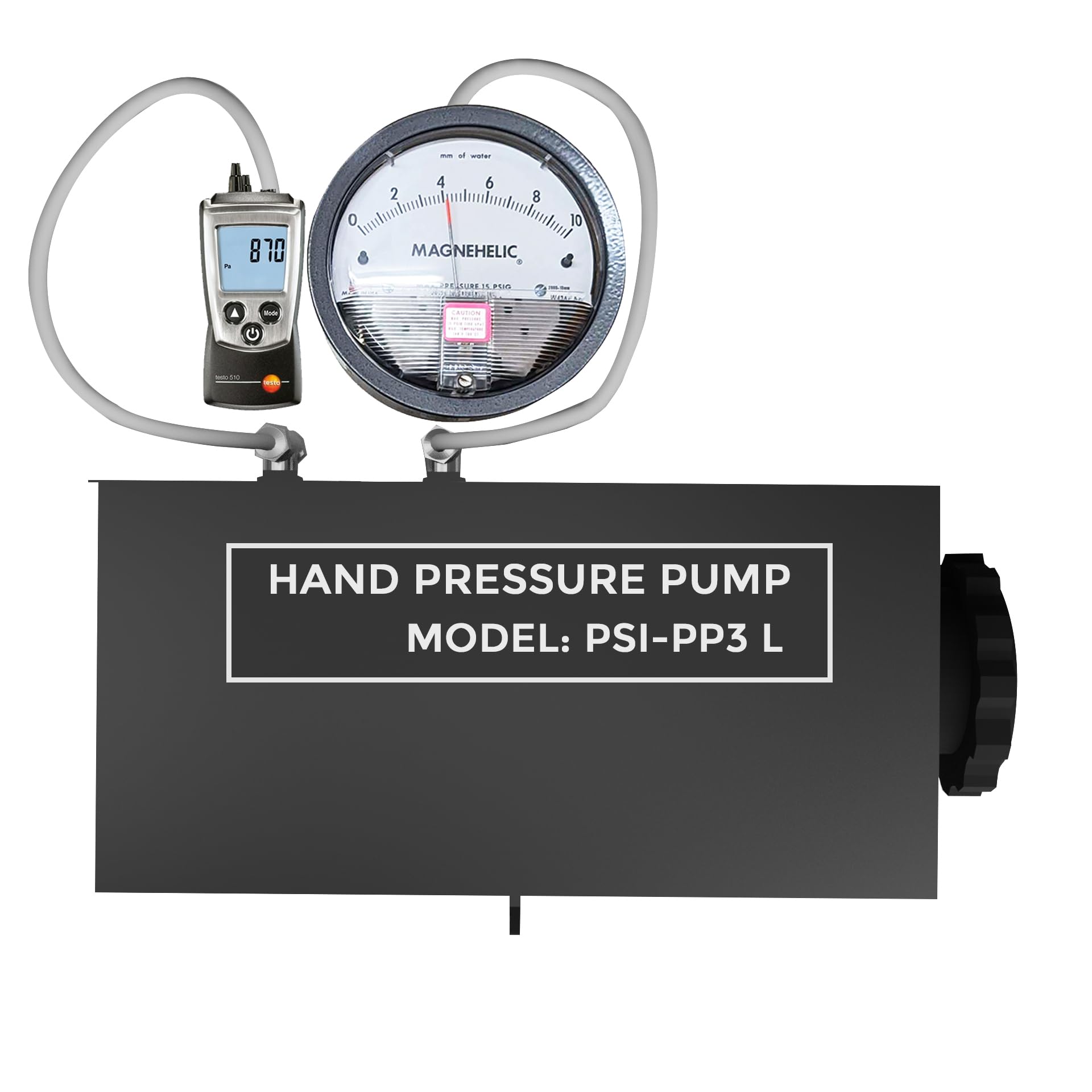 IK HPP-01 Differential Pressure Gauge Calibrator - Static Pump for HVAC Systems, Laboratory Testing & Room Pressure Monitoring | Ideal for Building Maintenance, Cleanroom Validation & Industrial Applications