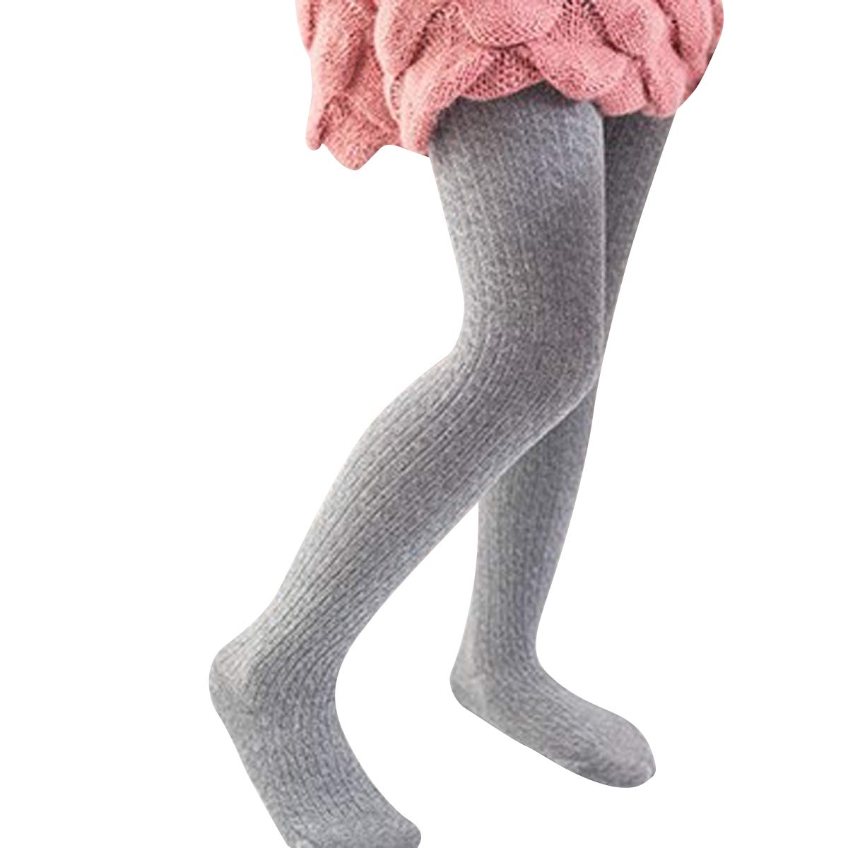 Vanberfia Baby Girls Tights - 3 Pack Cable Knit Leggings & Stockings for Infants Toddlers 2-10T | Soft Warm Winter Pantyhose for Playdates, Daycare & Family Outings