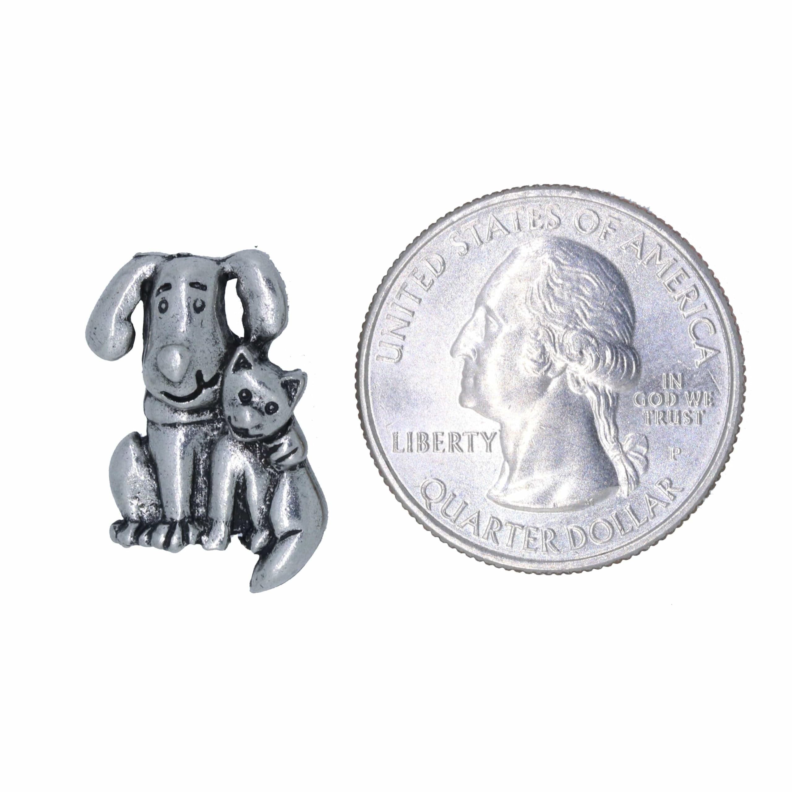 Jim Clift Design Dog and Cat Lapel Pin - Stylish Animal Enamel Pins for Pet Lovers, Perfect for Jackets, Bags & Gifts