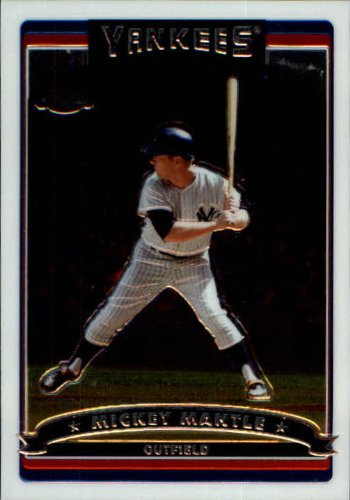 2006 Topps Chrome Mickey Mantle #7 Baseball Card - Rare Collectible for Sports Fans & Memorabilia Enthusiasts - Perfect for Display, Trading, and Gifts