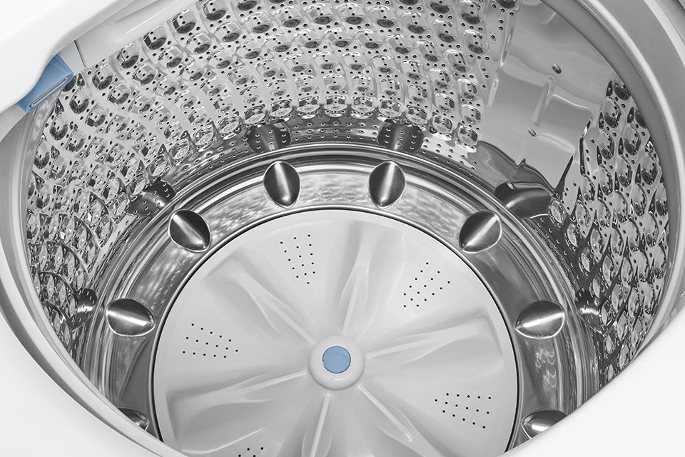 Samsung 5.8 Cu.Ft White Top Load Washing Machine with Active Water Jet & EZ Access Tub - WA50R5200AW/US - Perfect for Large Families & Heavy Laundry Loads