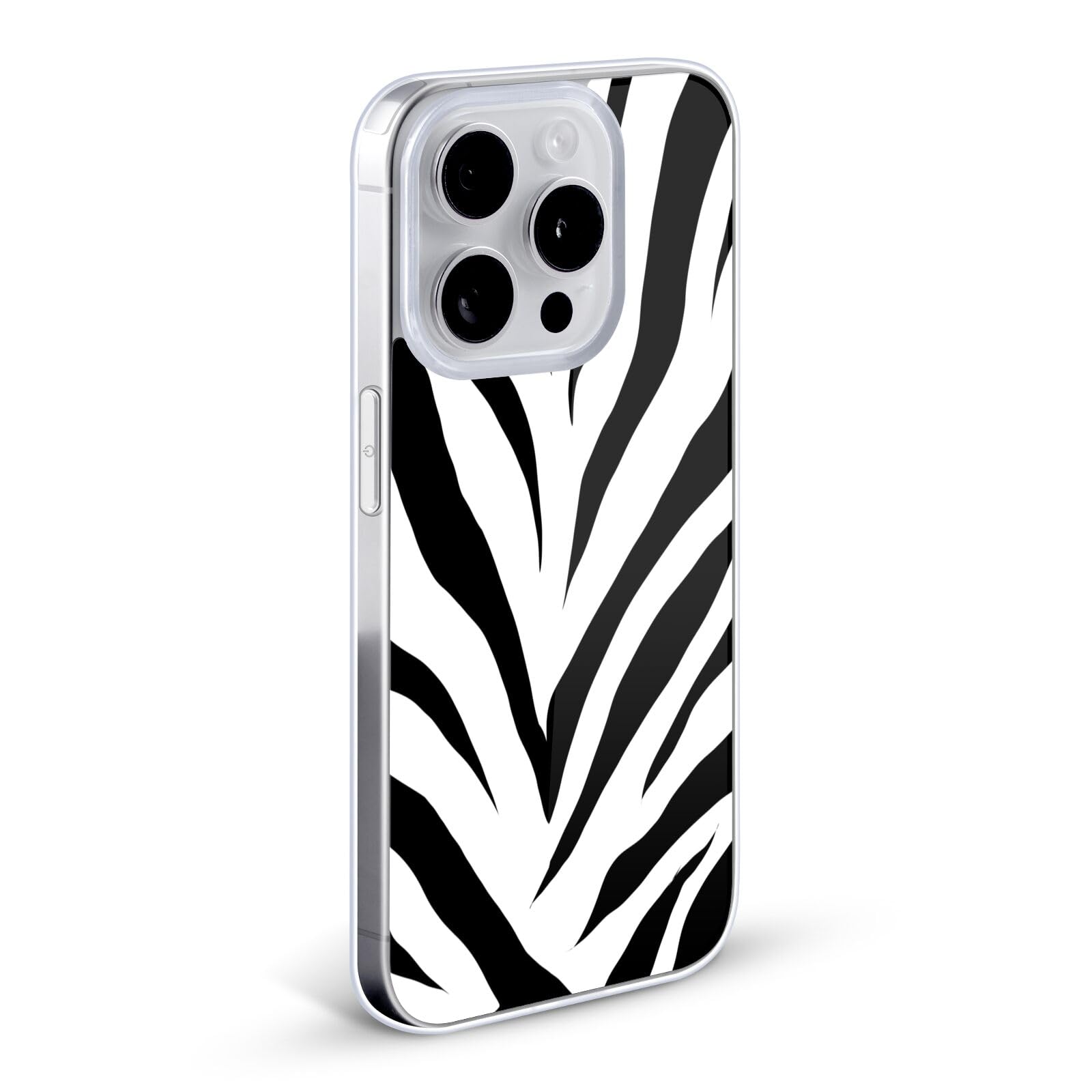 Officially Licensed Grace Illustration Zebra Print Soft Gel Case for Apple iPhone 12 Pro Max - Stylish Protective Phone Cover for Everyday Use, Travel & Fashion Accessories