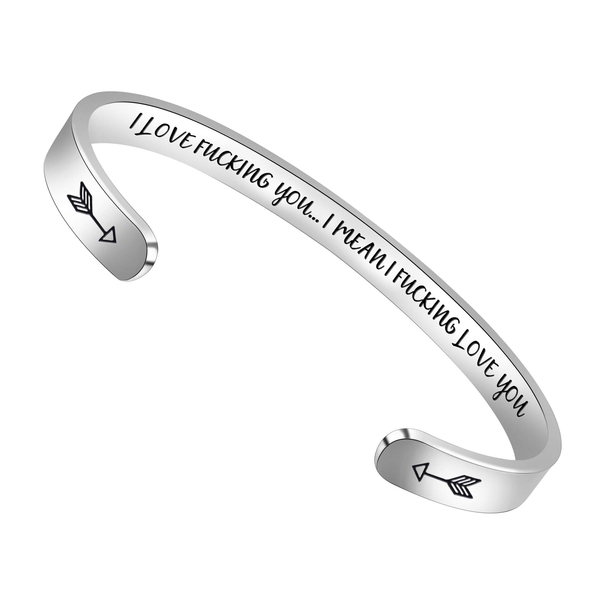 Inspirational Bracelets for Women - Motivational Birthday Gifts for Her, Graduation Jewelry, Friendship Bangle, Personalized Mantra Cuff - Perfect for Mother's Day from Daughter, Daily Wear & Special Occasions