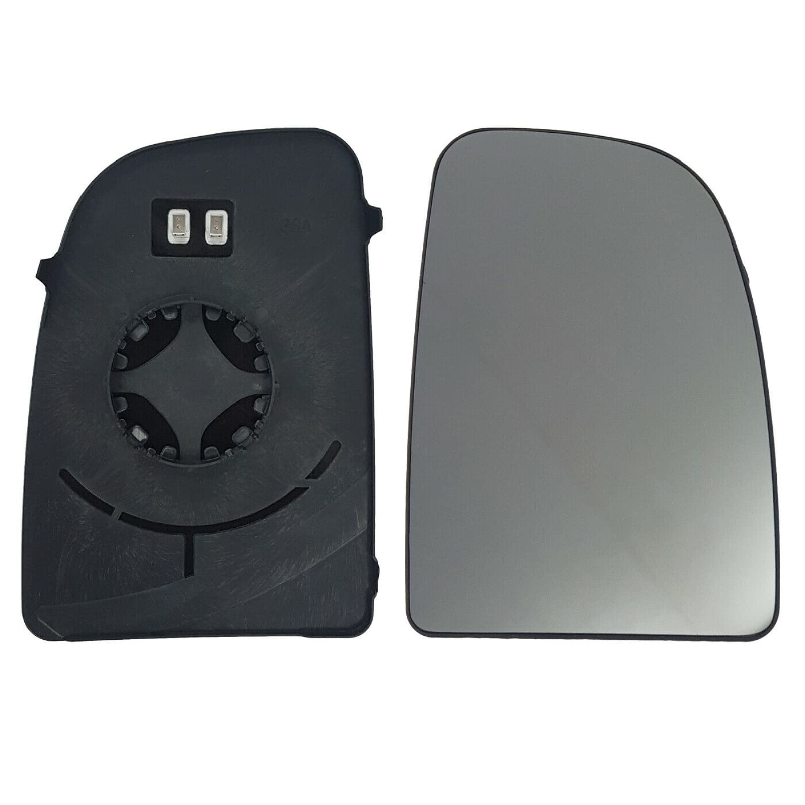 Heated Side Mirror Glass Replacement for Citroen Relay, Peugeot Boxer, Fiat Ducato (2006-2021) - Durable Rearview Mirror Lens for Winter Driving & Enhanced Visibility
