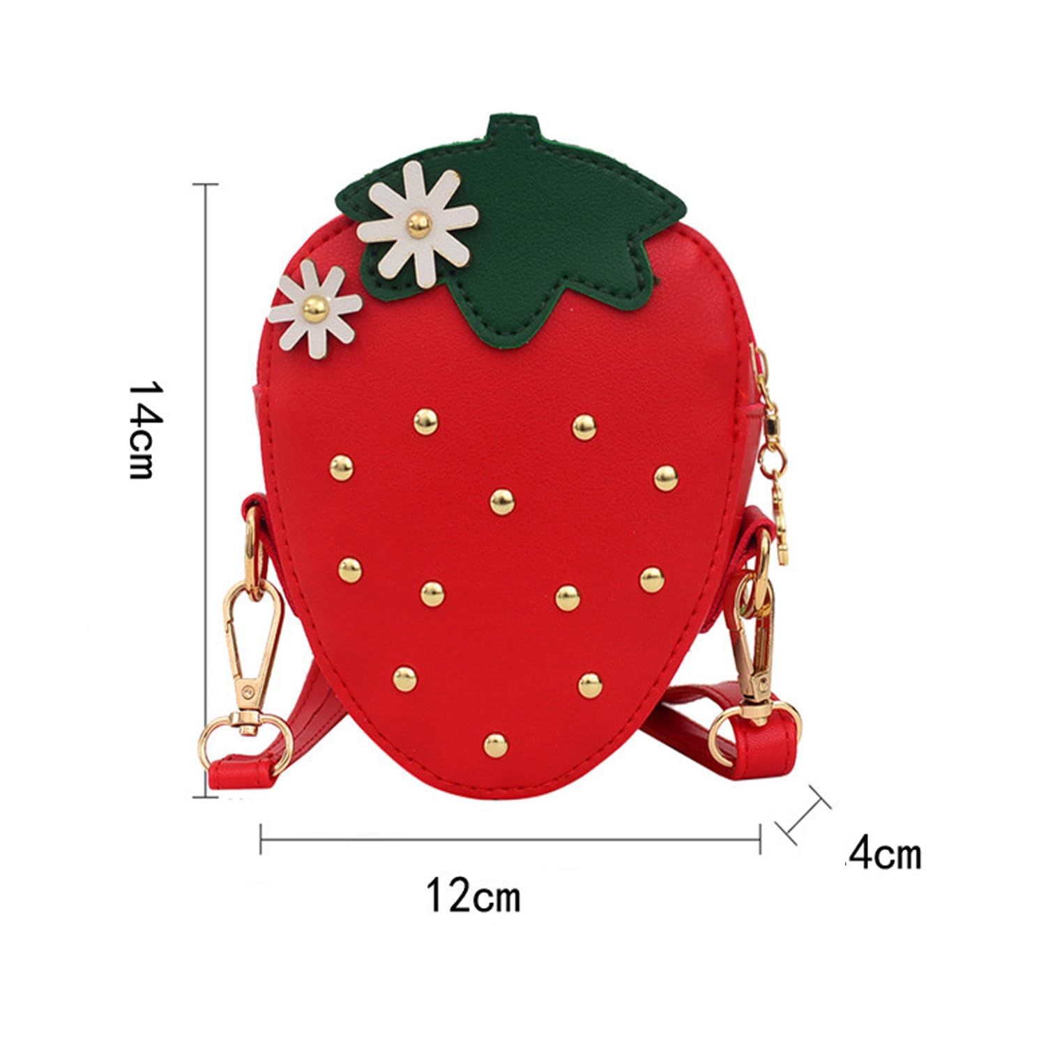 Strawberry Purse for Little Girls - Cute Kids Crossbody Handbag for Toddlers | Birthday Gift for Girls | Perfect for Parties, School & Playdates