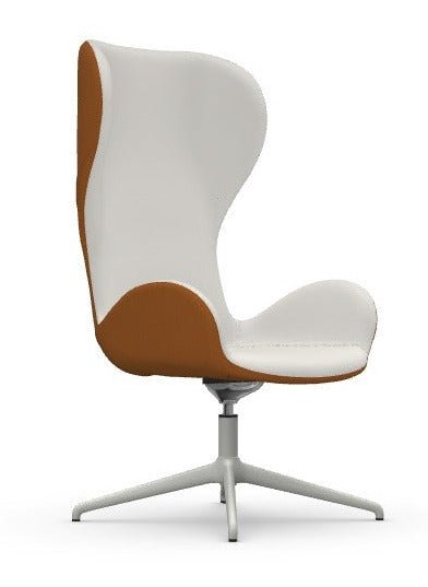 Midj Dalia PE GX TS Swivel Lounge Chair - Modern Rotating Accent Chair for Living Room, Bedroom, or Office - Comfortable and Stylish Home Decor