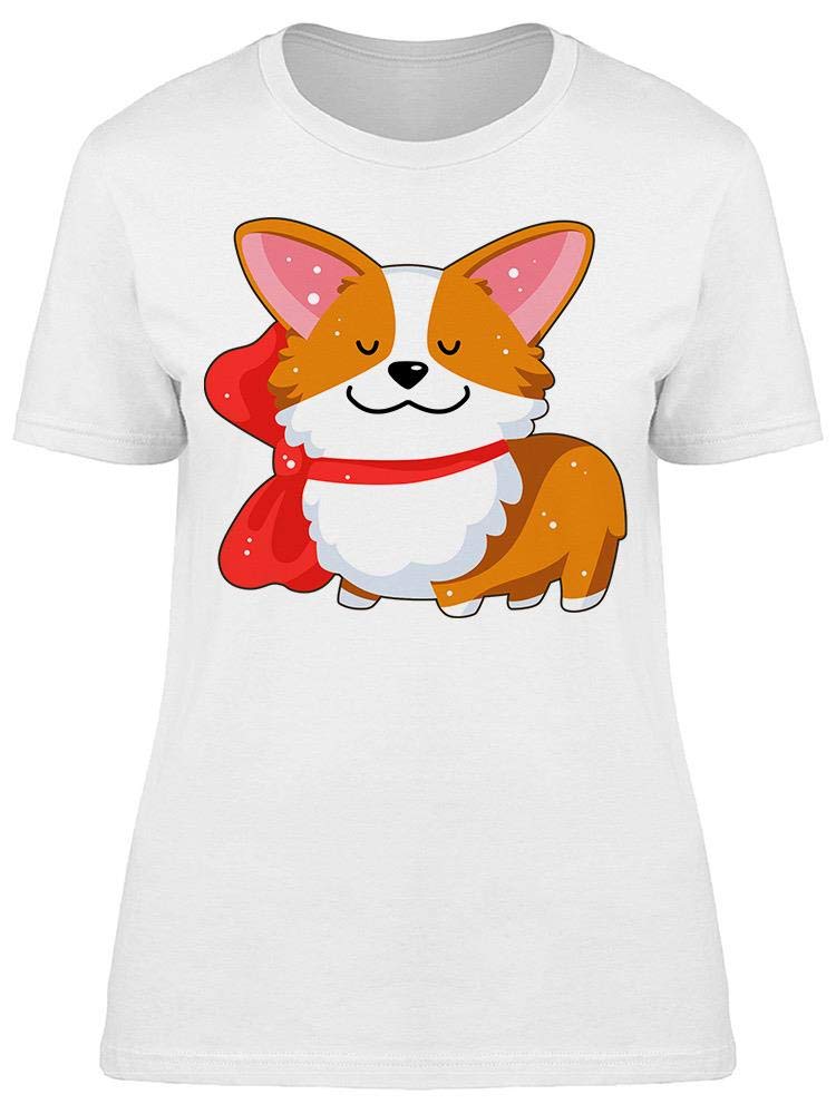 Cute Smiling Corgi Graphic T-Shirt for Women - Soft Cotton Casual Tee - Perfect for Dog Lovers, Everyday Wear & Casual Outfits