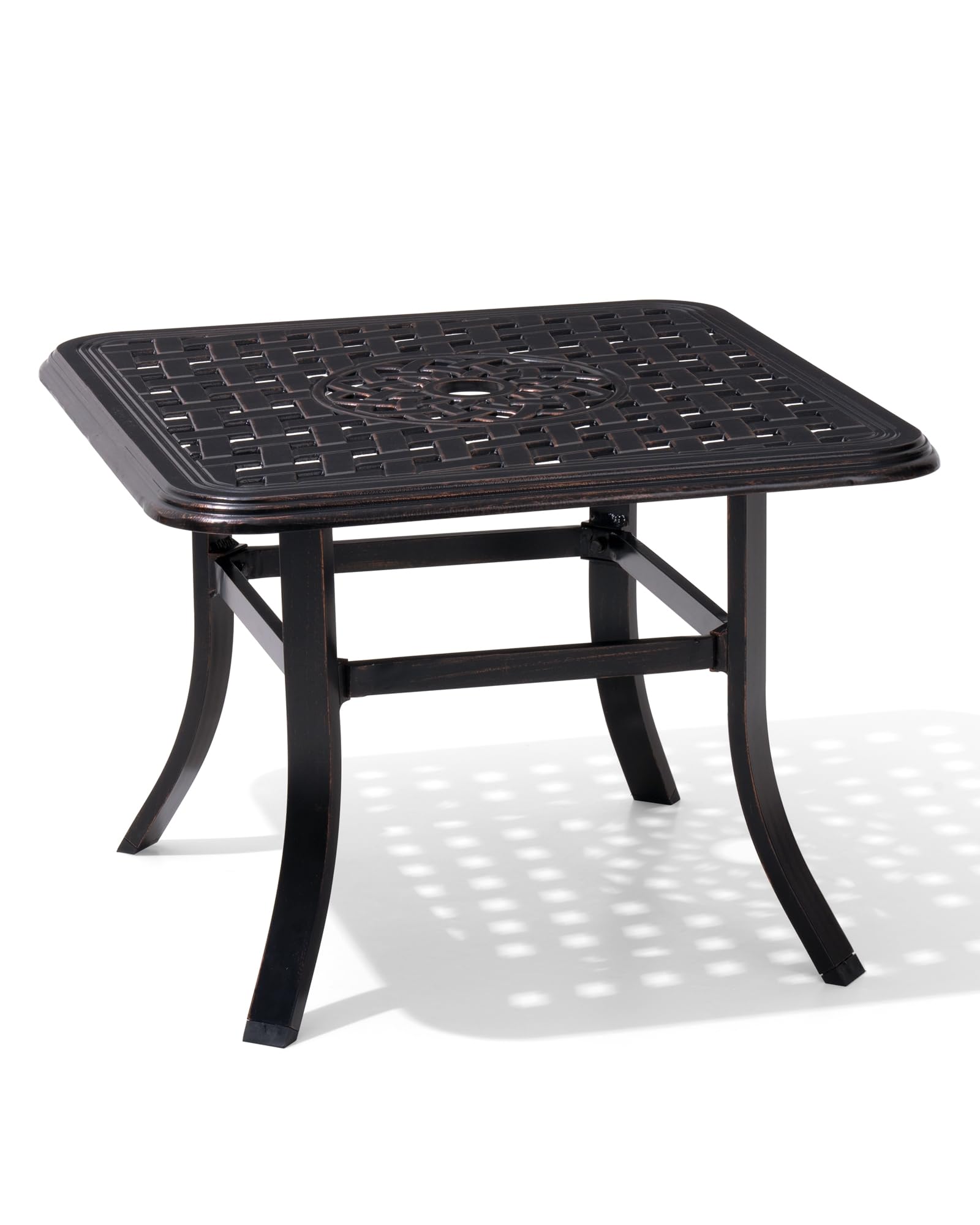 Premium Cast Aluminum Outdoor Patio Side Table - 24