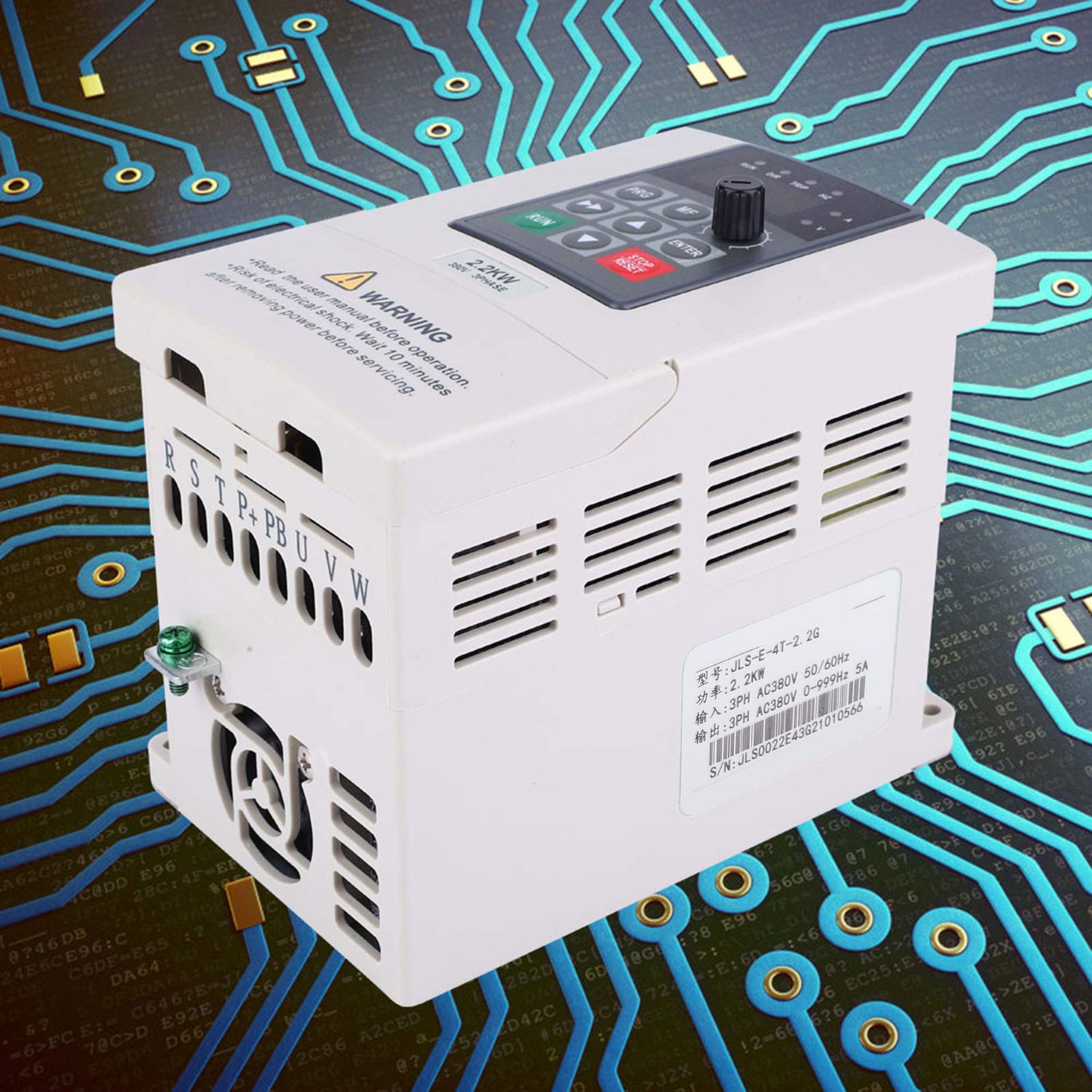 2.2kW 380V 3-Phase VFD Inverter - Variable Frequency Drive for Motor Speed Control of Pumps, Fans & Machinery | Industrial Automation & HVAC Applications