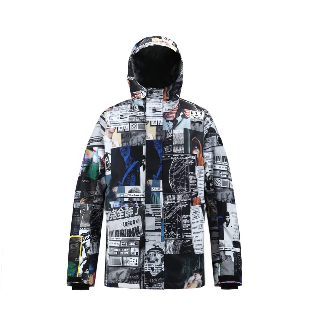 **Men's Waterproof Snowboard Jacket & Ski Pants Set - Winter Warm Hooded Snow Coat for Skiing & Snowboarding - Perfect for Cold Weather & Outdoor Adventures**