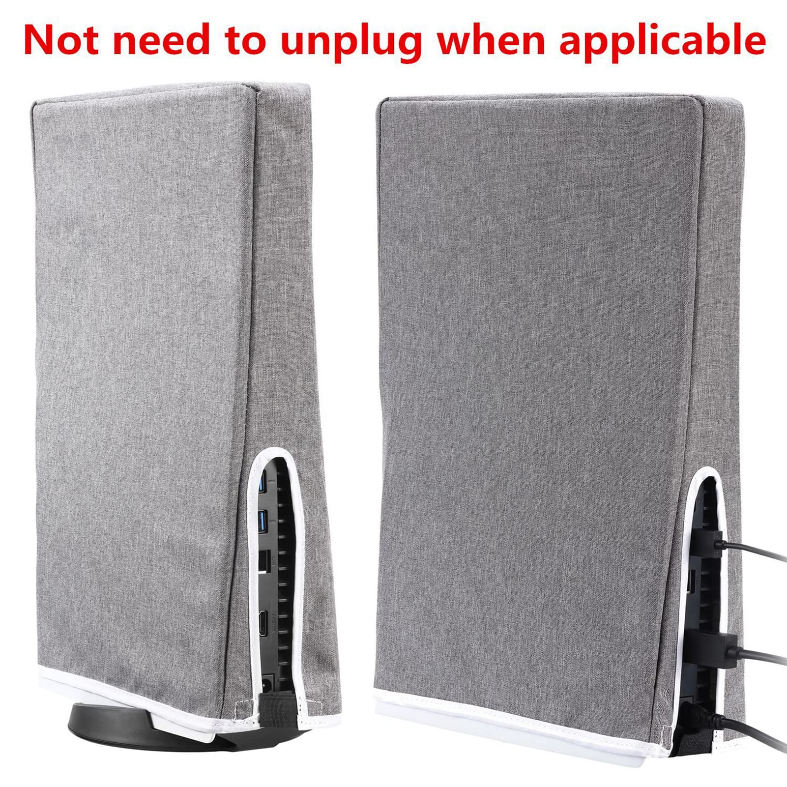 DPOFIRS PS5 Digital Edition Dust Cover - Protective Case for Sony PlayStation 5 Console Accessories | Prevent Dust & Scratches | Perfect for Gaming Setup & Storage Protection
