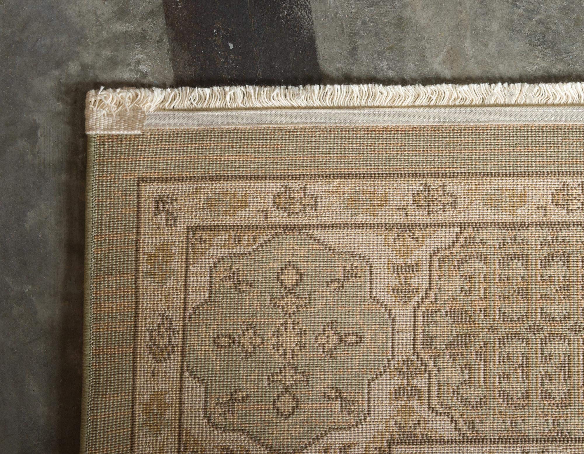 Amina Collection 10' Runner Cream Flatweave Rug - Soft Hallway & Entryway Carpet | Durable for High Traffic Areas | Perfect for Home, Office & Apartment Decor