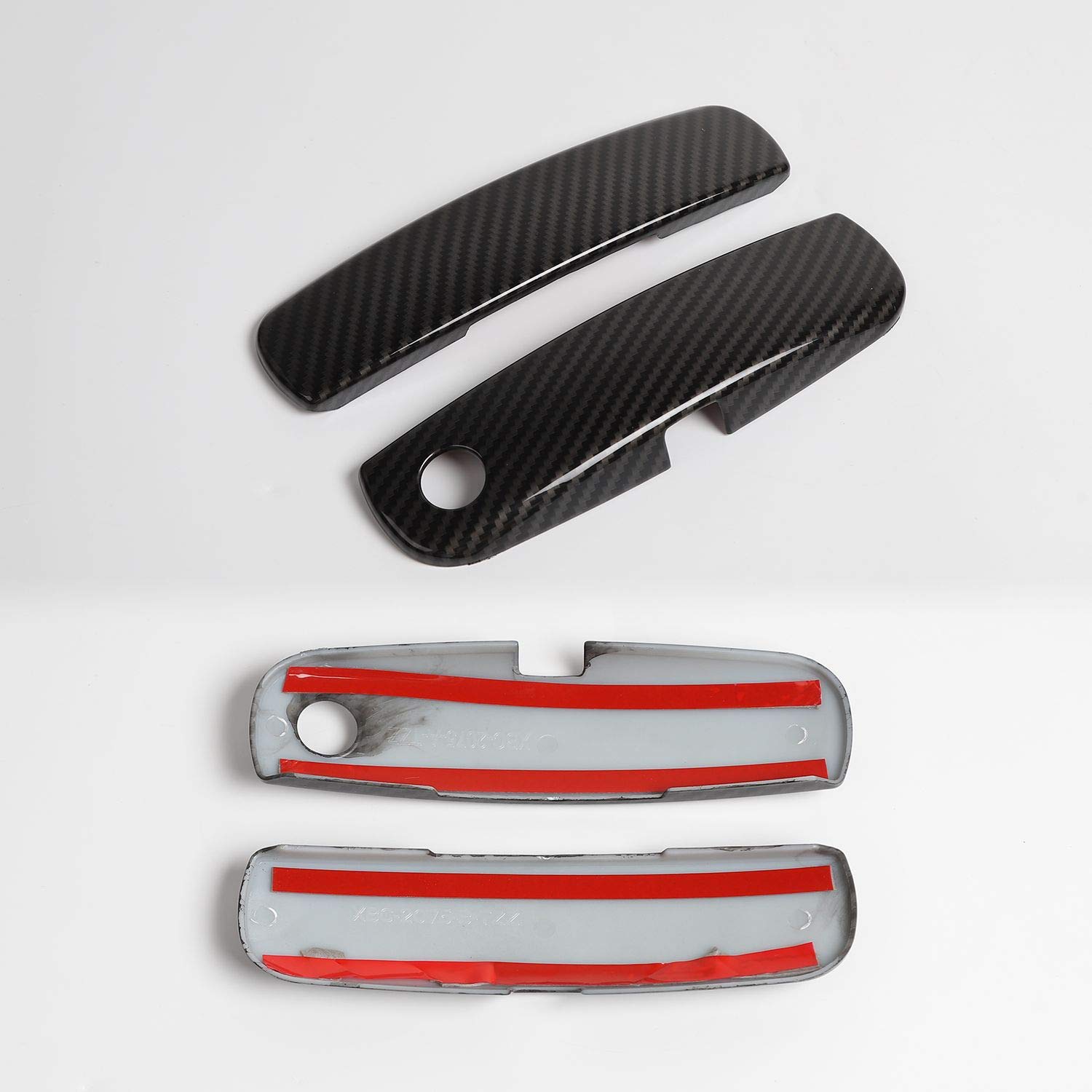 Premium ABS Carbon Fiber Door Handles Trim for 2010-2024 Dodge Charger - Exterior Car Accessories (4-Piece Set) - Upgrade Your Ride with Stylish Protection