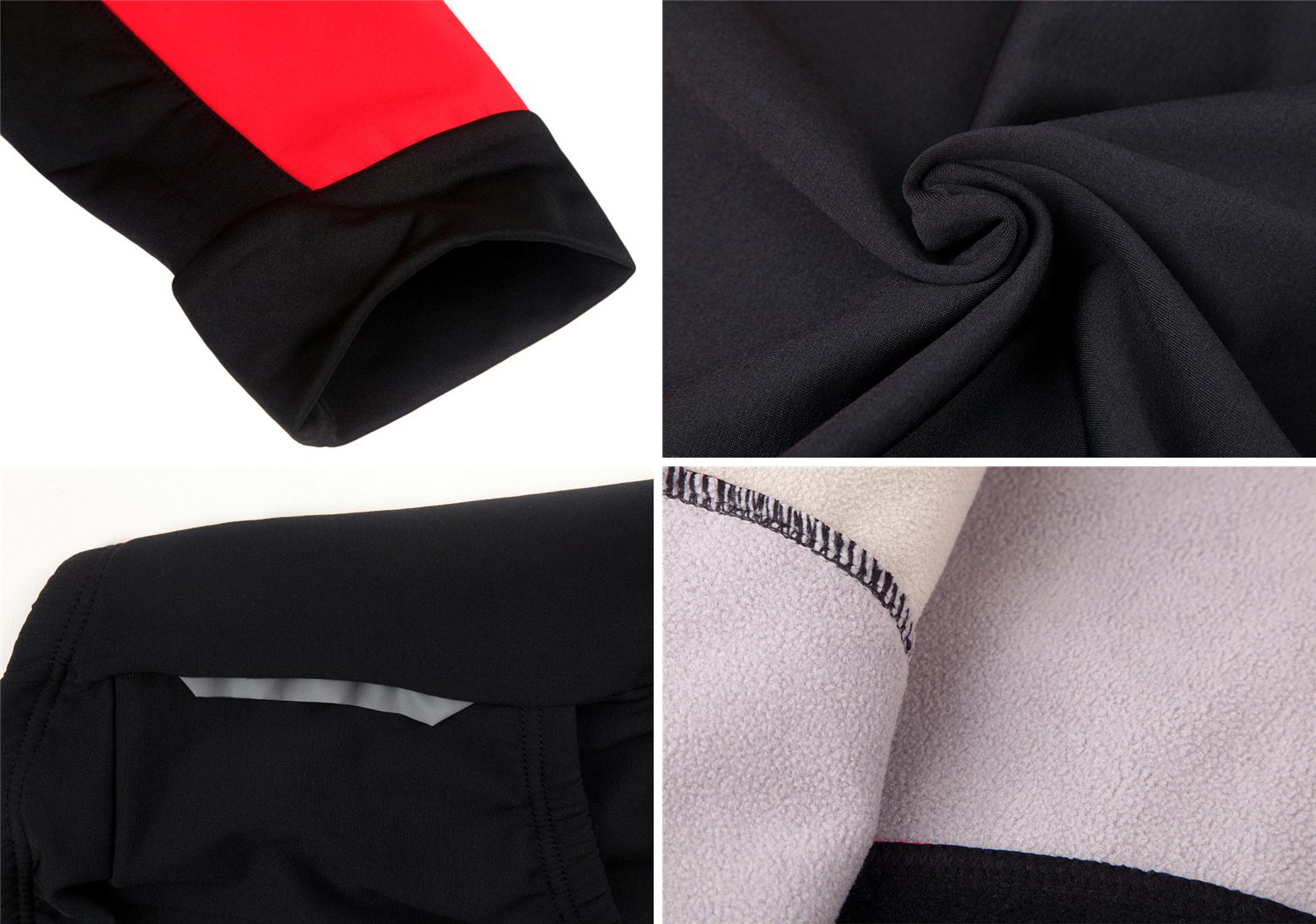 Soft Shell Thermal Fleece Cycling Jacket for Men & Women - Windproof & Breathable Winter Bike Jacket for Outdoor Cycling, Running & Hiking