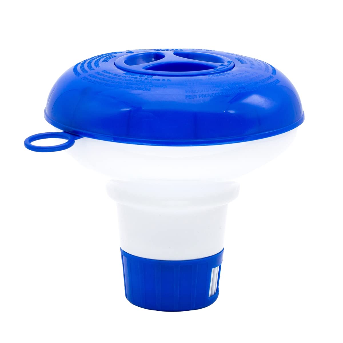 WWD POOL Floating Chlorine Dispenser for Swimming Pools & Spas - Foldable Chemical Tablet Floater Holds 1-Inch Chlorine/Bromine Tablets - Perfect for Hot Tubs, Inflatable Pools & Mini Spas | Easy Pool Maintenance Solution