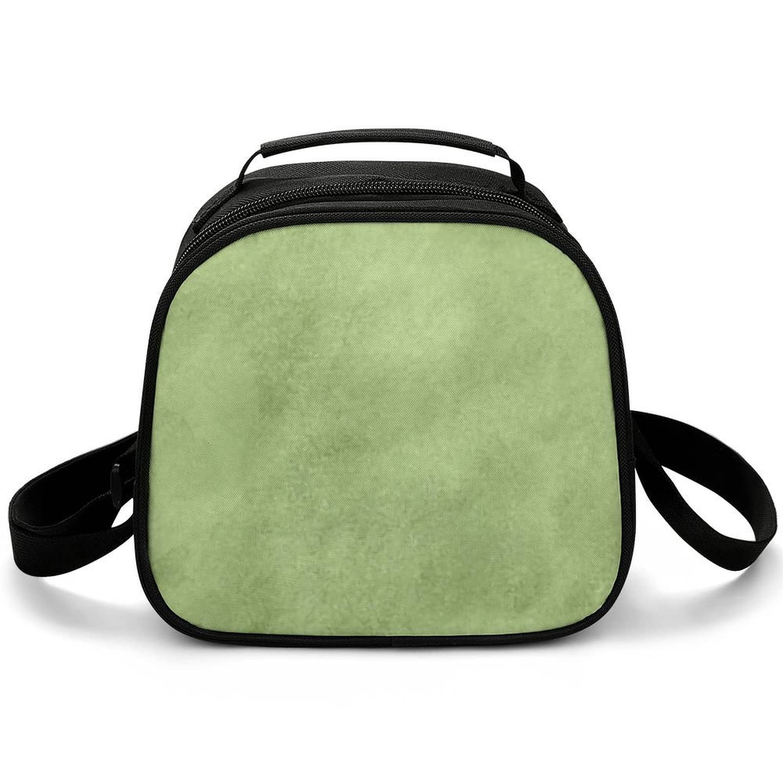 Insulated Waterproof Lunch Bag with Soft Liner - Leaf Green Watercolor Texture Tote for Picnic, Beach & Work | Thermal Lunch Box for Adults & Kids