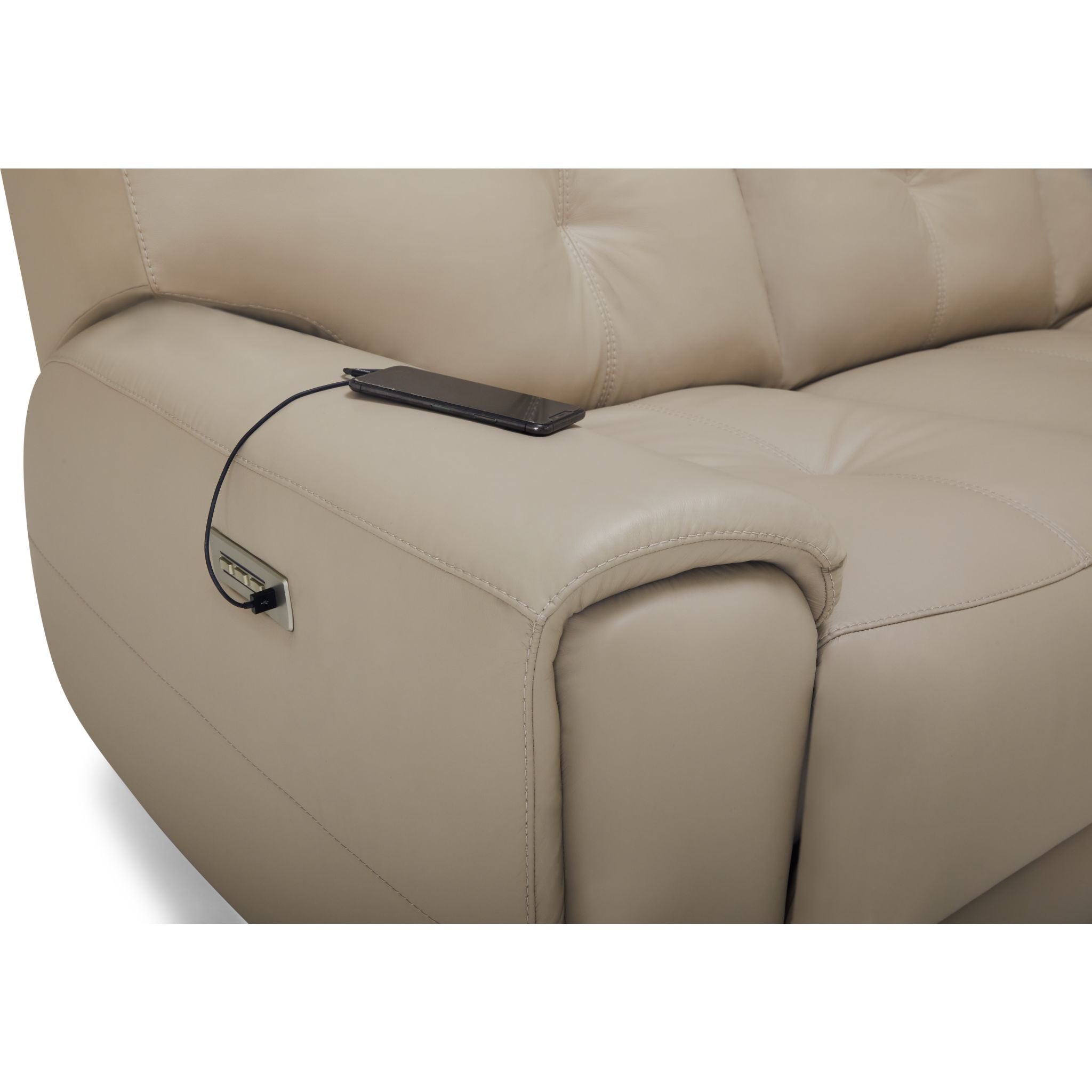 Aedon Power Reclining Sofa with Adjustable Headrest & Lumbar Support - Modern Comfort for Living Room, Home Theater & Relaxation | Bali Harvest Collection
