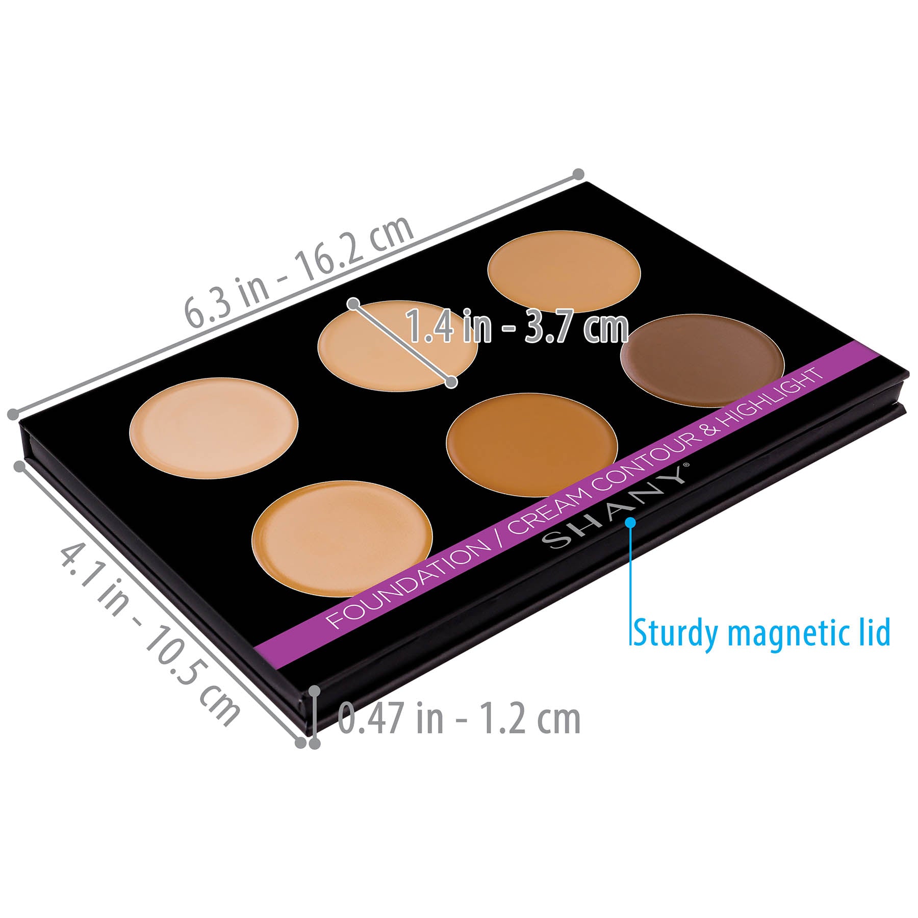 Mini Masterpiece Makeup Set - 6 Layer Refillable Palette for Eyeshadow, Blush & Highlighter | Professional Cosmetic Kit for Travel, Home & Makeup Artists