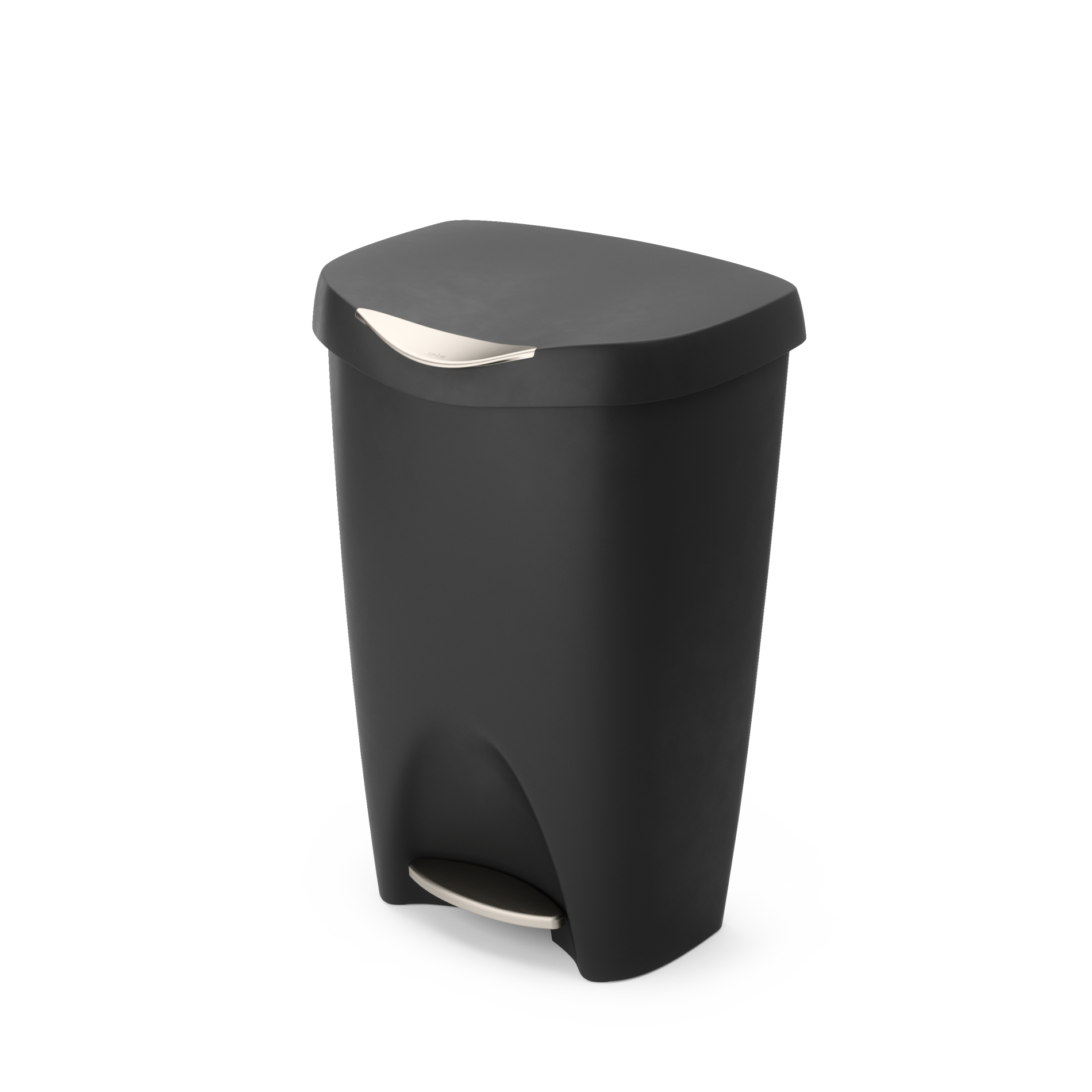 Brim Step On Trash Can - 13 Gallon Stainless Steel Touchless Kitchen Garbage Bin with Lid - Perfect for Home, Office, and Restaurant Use