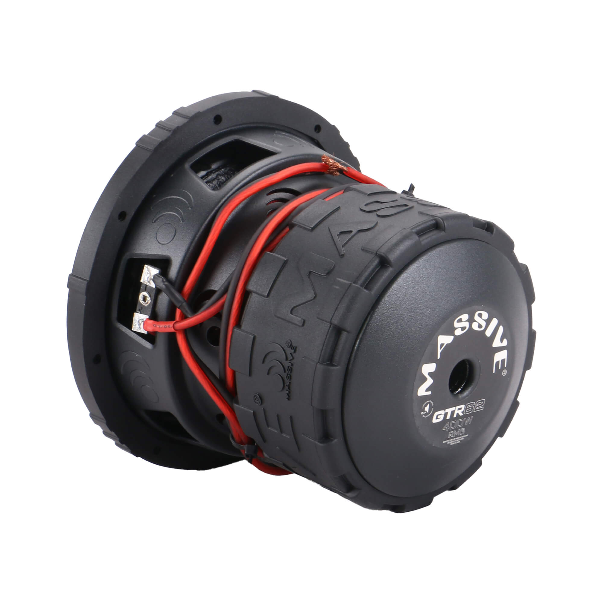 GTR62 6.5 Inch 400 Watts RMS Dual 2 Ohm Car Subwoofer with Grill - Powerful Bass for Car Audio, Home Theater, and Music Systems