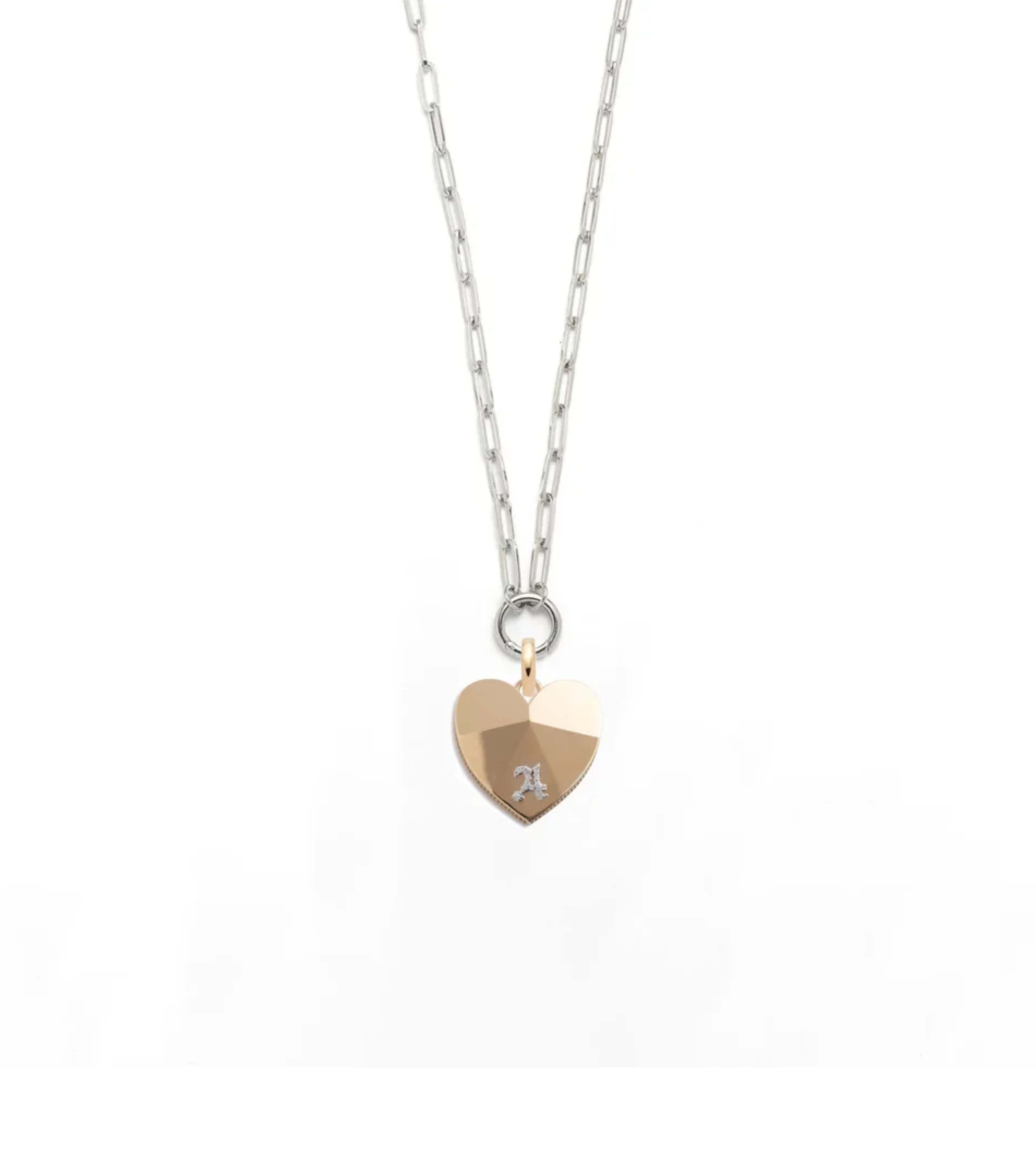 Evergrowing Love Necklace - Custom Engraved Heart Pendant with Open Clip Chain for Women | Romantic Gift for Anniversary, Valentine's Day & Special Occasions | Perfect for Date Nights, Weddings & Everyday Elegance