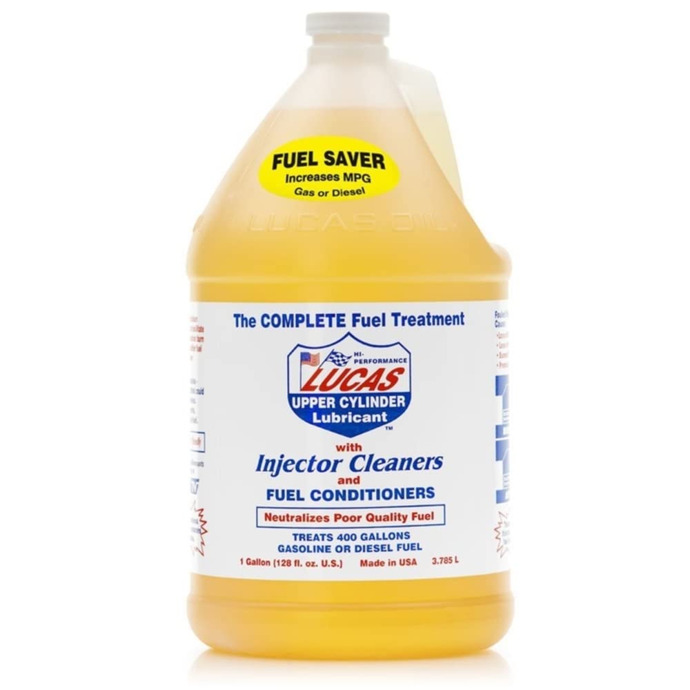 Lucas Oil Diesel and Gasoline Fuel Treatment - 1 Gallon (Case of 4) | Improves Engine Performance, Cleans Fuel Injectors | Ideal for Trucks, Cars, and Heavy Equipment
