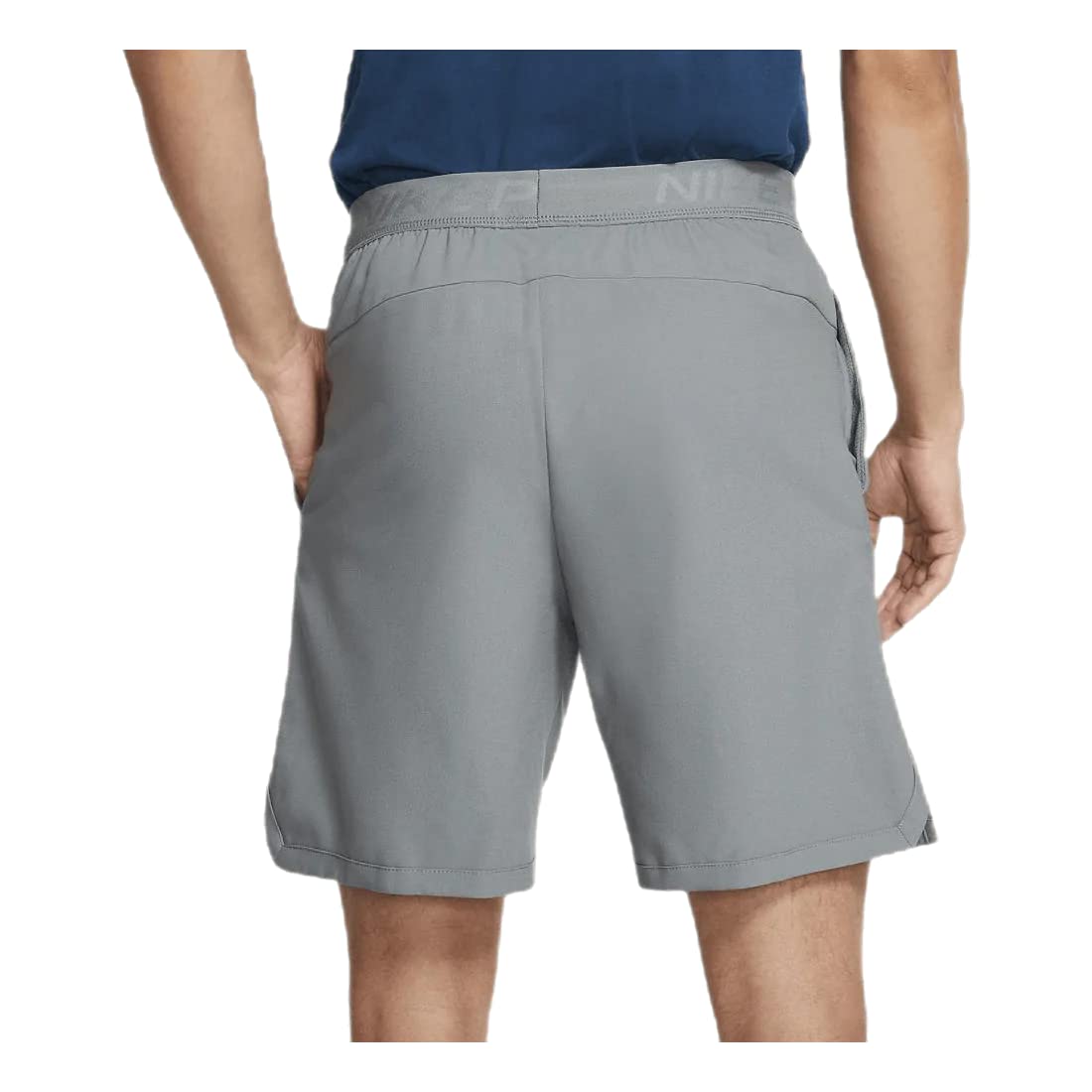 Nike Men's Grey Athletic Shorts - Breathable Quick-Dry Running Shorts with Pockets - Size S - Perfect for Gym, Jogging & Casual Wear
