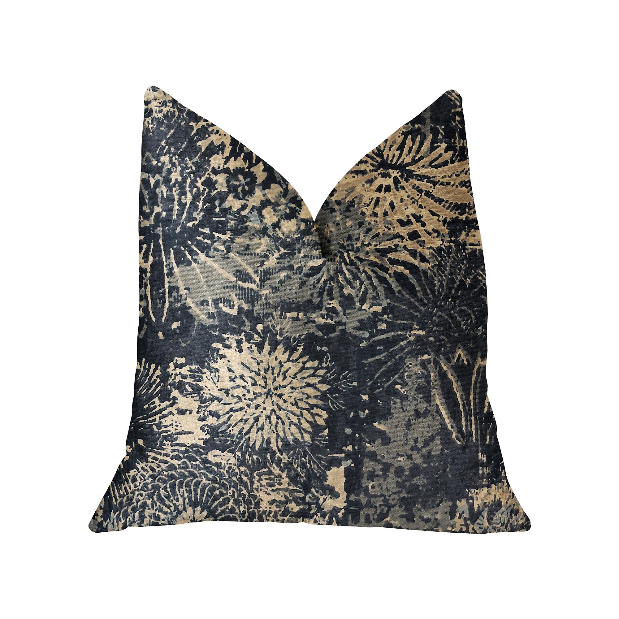 Plutus Lazuli Luxury Throw Pillow 16x16 Inches - Premium Decorative Cushion for Sofa, Bed & Home Decor - Soft Blue Velvet Square Pillow Cover for Living Room, Bedroom & Office