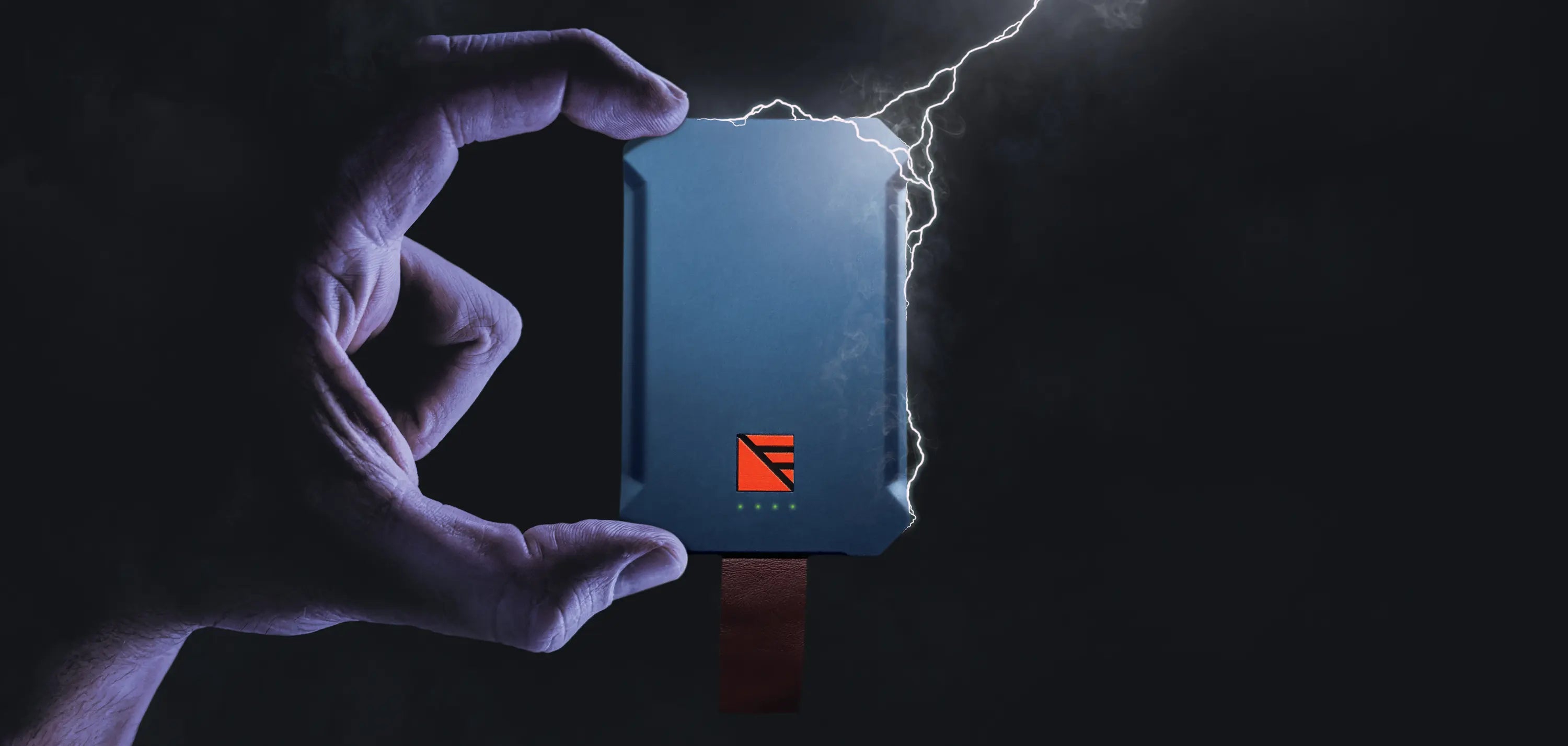Dark Energy Poseidon Nano Wireless Charger - Fast Qi-Certified Charging Pad for iPhone, Samsung, AirPods | Perfect for Home, Office & Car Use