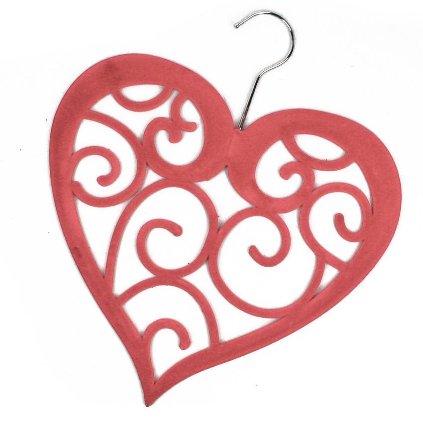 Heart-Shaped Scarf Hanger - Premium Wooden Closet Organizer for Shawls, Ties & Accessories - Perfect for Bedroom, Closet & Gift Giving
