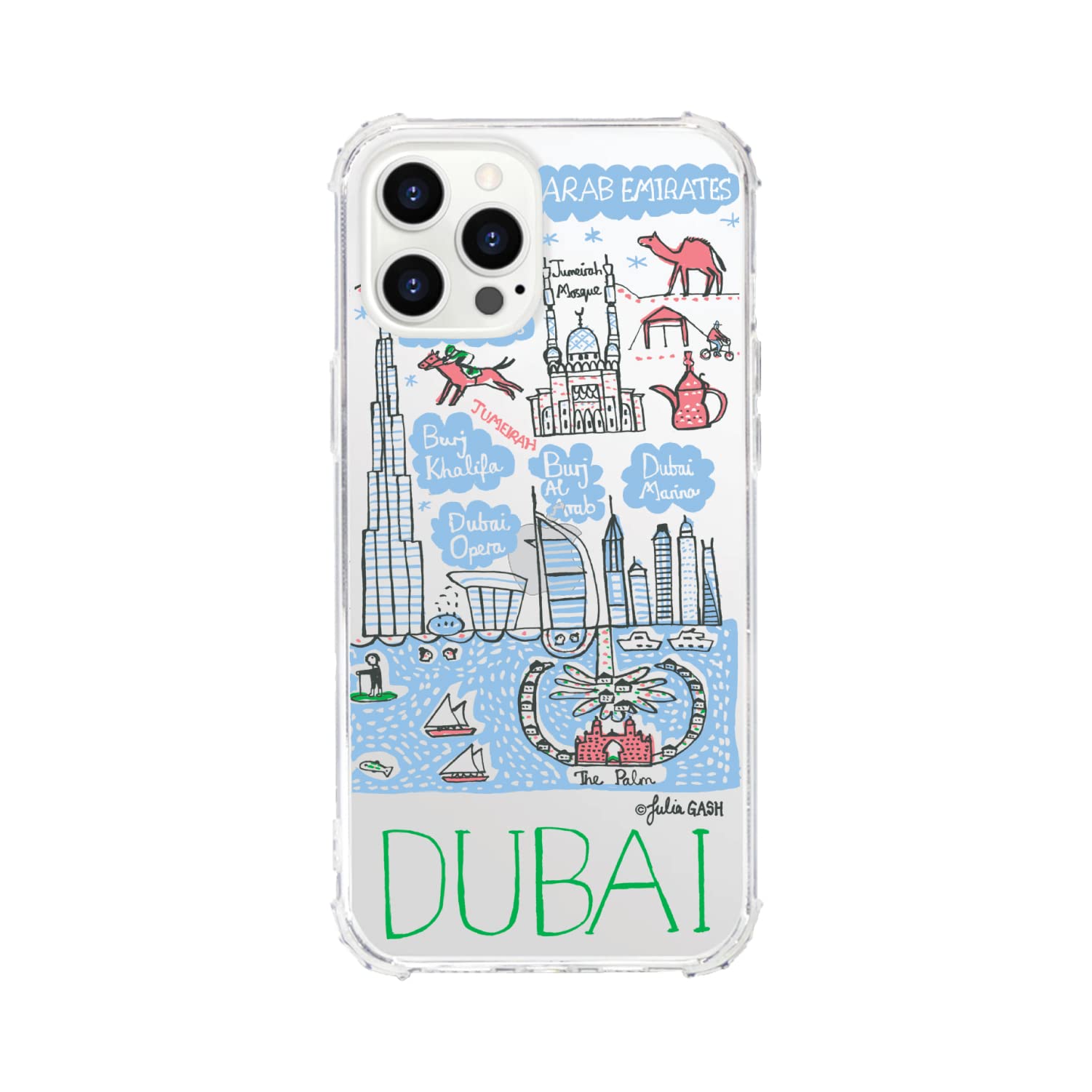 OTM Essentials Dubai Cityscape Travel Phone Case - Durable Protective Cover for iPhone & Samsung - Perfect for Travel, Adventure & Everyday Use