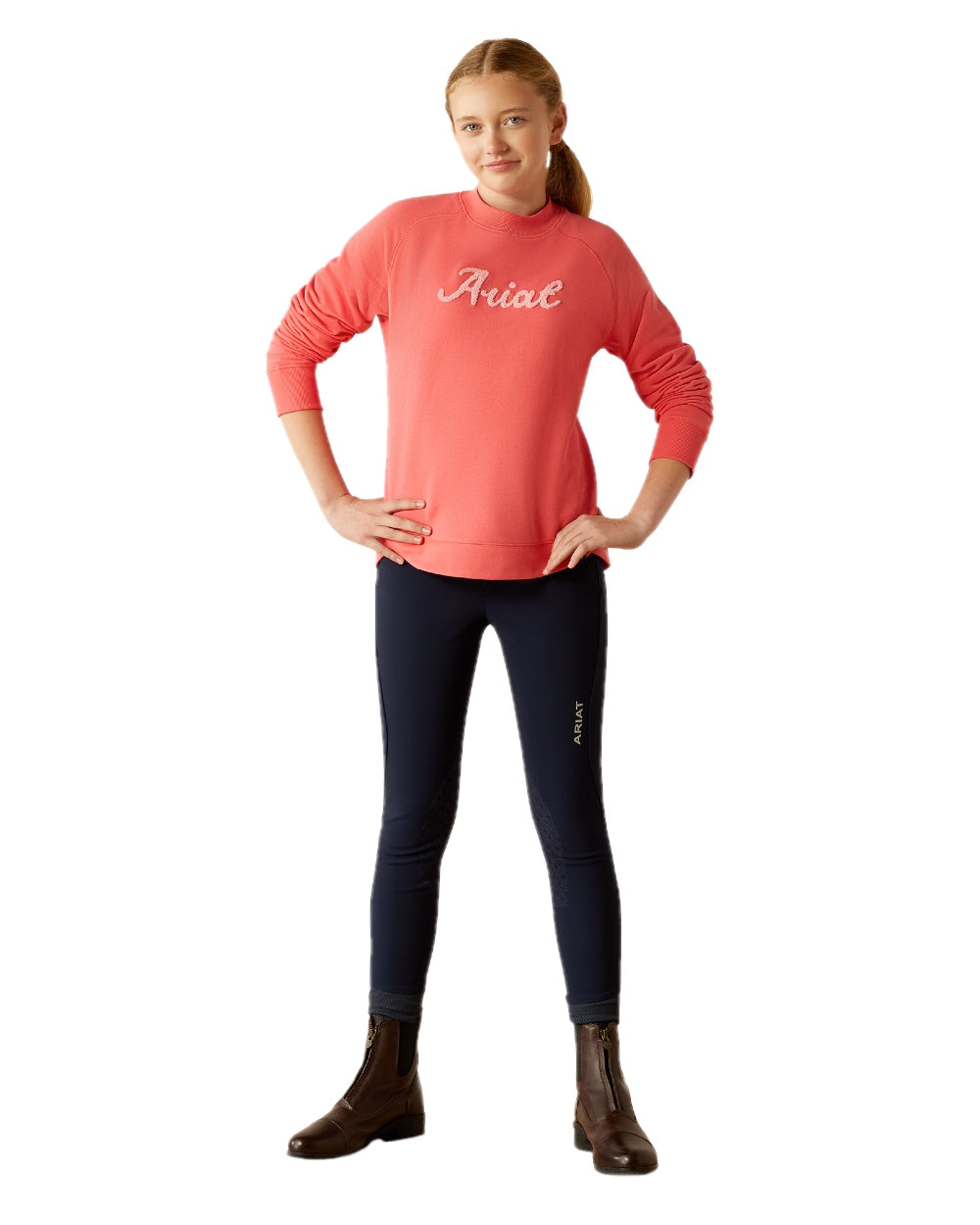 Ariat Kids Benicia Fleece Sweatshirt - Soft Cotton Pullover for Boys & Girls - Perfect for School, Playdates & Outdoor Activities