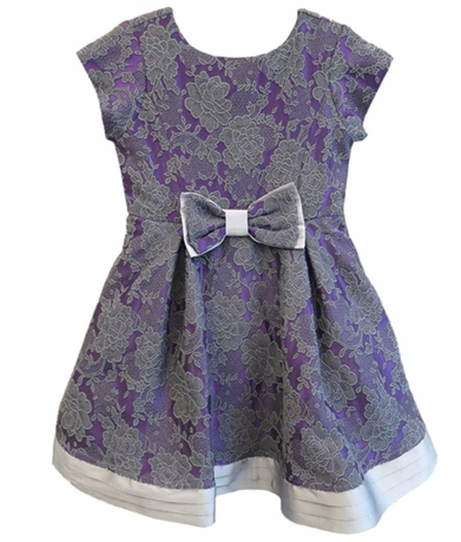 Girls Holiday Christmas Spring Easter Summer Dress - Floral Brocade Special Occasion Dress for Flower Girls - Perfect for Weddings, Parties & Festive Celebrations