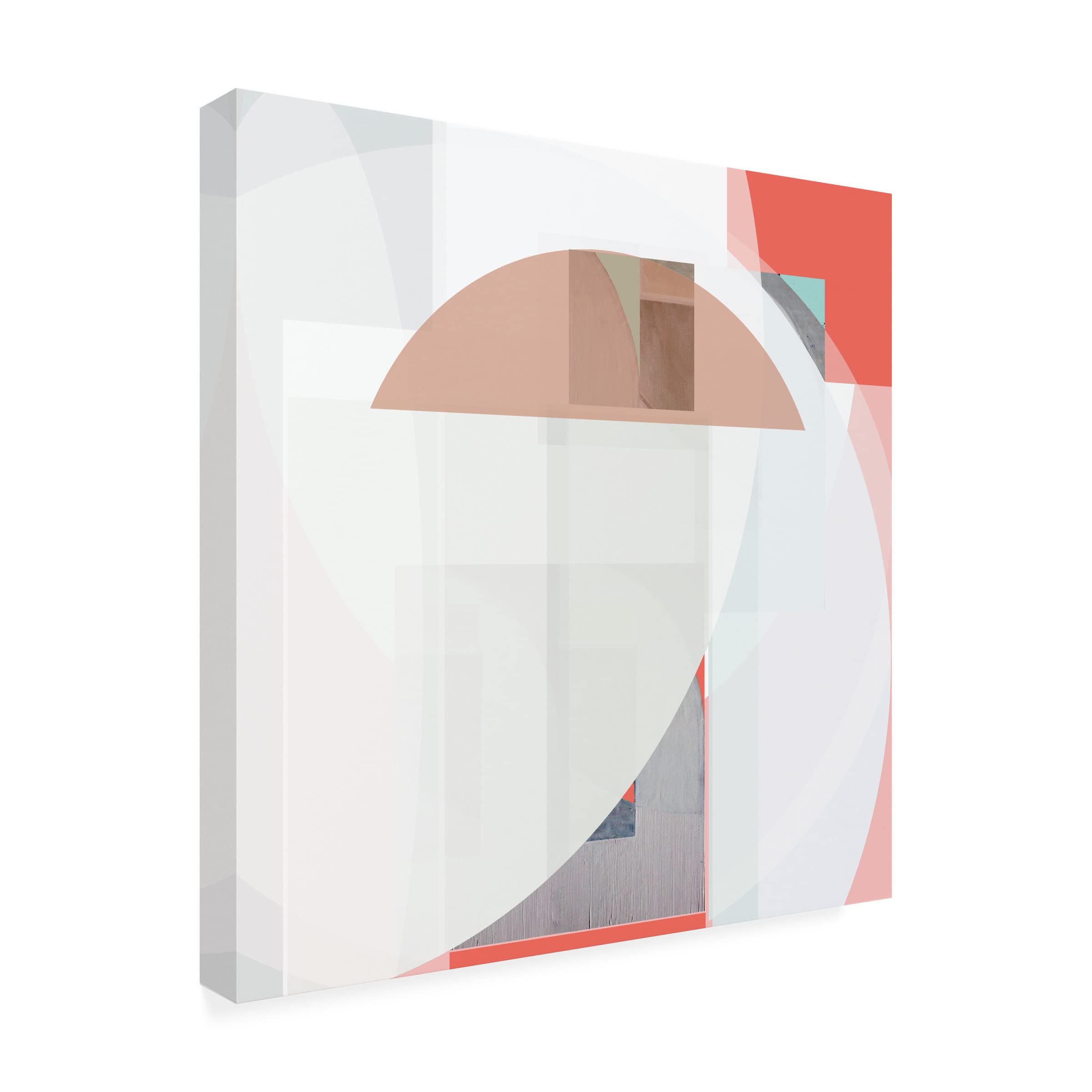 Bellissimo Art 'Stripes and Circles II' Modern Abstract Canvas Wall Art - Perfect for Living Room, Bedroom & Office Decor