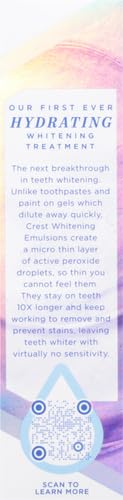 Crest Whitening Emulsions On-the-Go Teeth Whitening Gel Pen - 0.35 Oz (10g) for Fresh Breath & Stain Removal - Perfect for Travel, Work & Daily Use