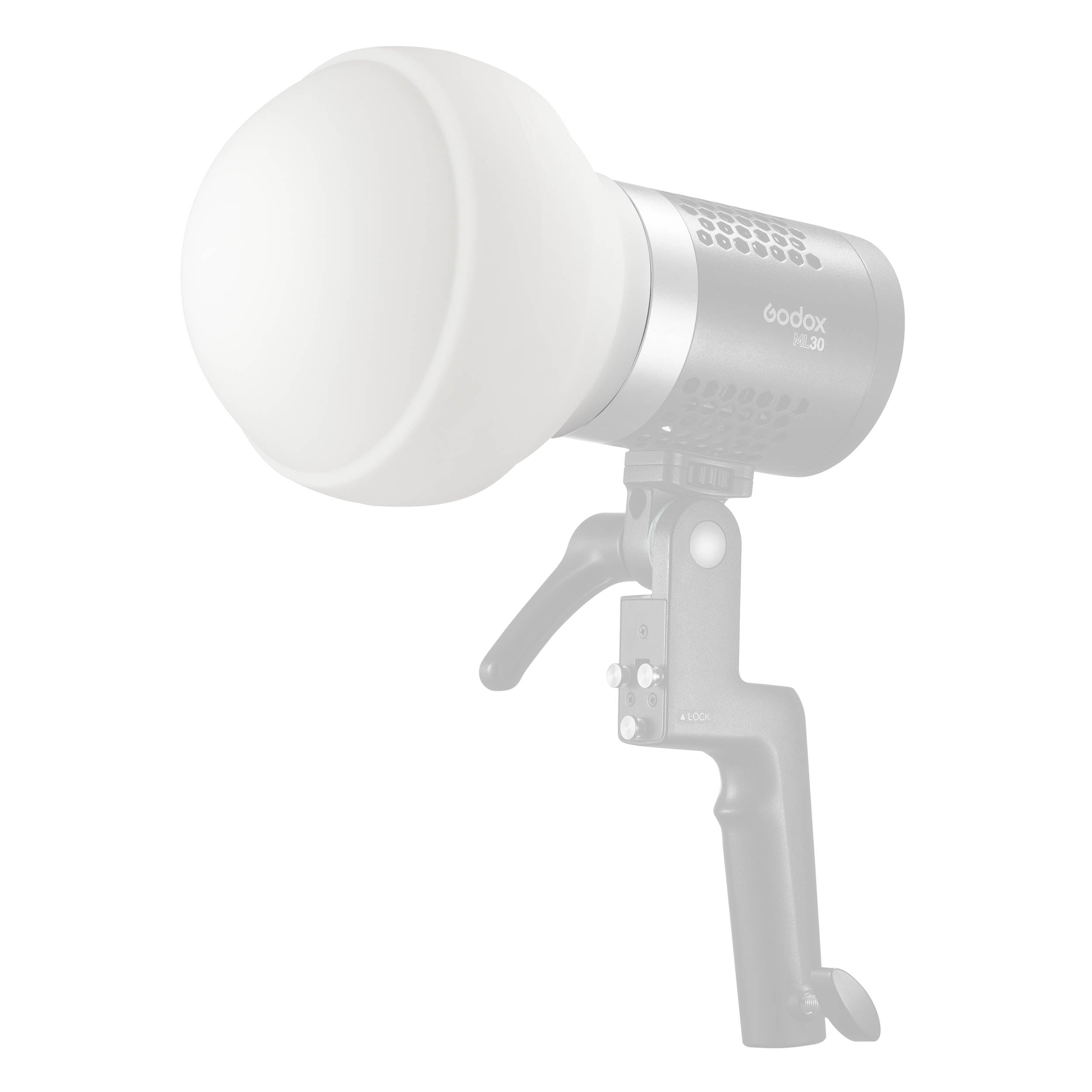 ML CD15 Silicone Rubber Omni-Directional Diffusion Sphere - Professional Lighting Accessory for Photography, Videography & Studio Lighting (Weatherproof & Durable) - Perfect for Soft Light Diffusion in Portraits, Product Shots & Film Sets