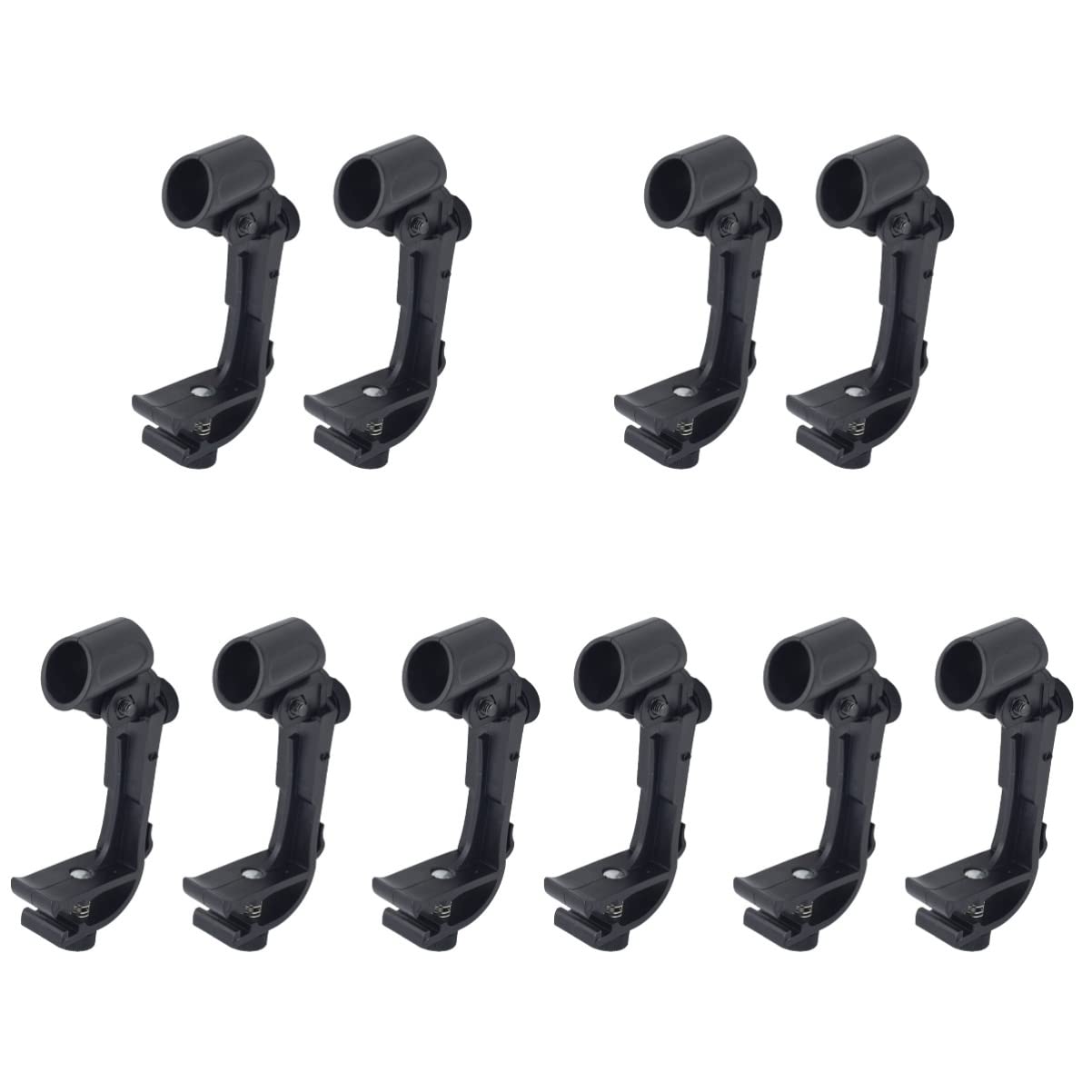MILISTEN 10-Pack Adjustable Drum Microphone Clips - Snare Drum Rim Mount Holder for Studio & Live Performances - Perfect for Drum Kits, Recording Sessions & Stage Shows