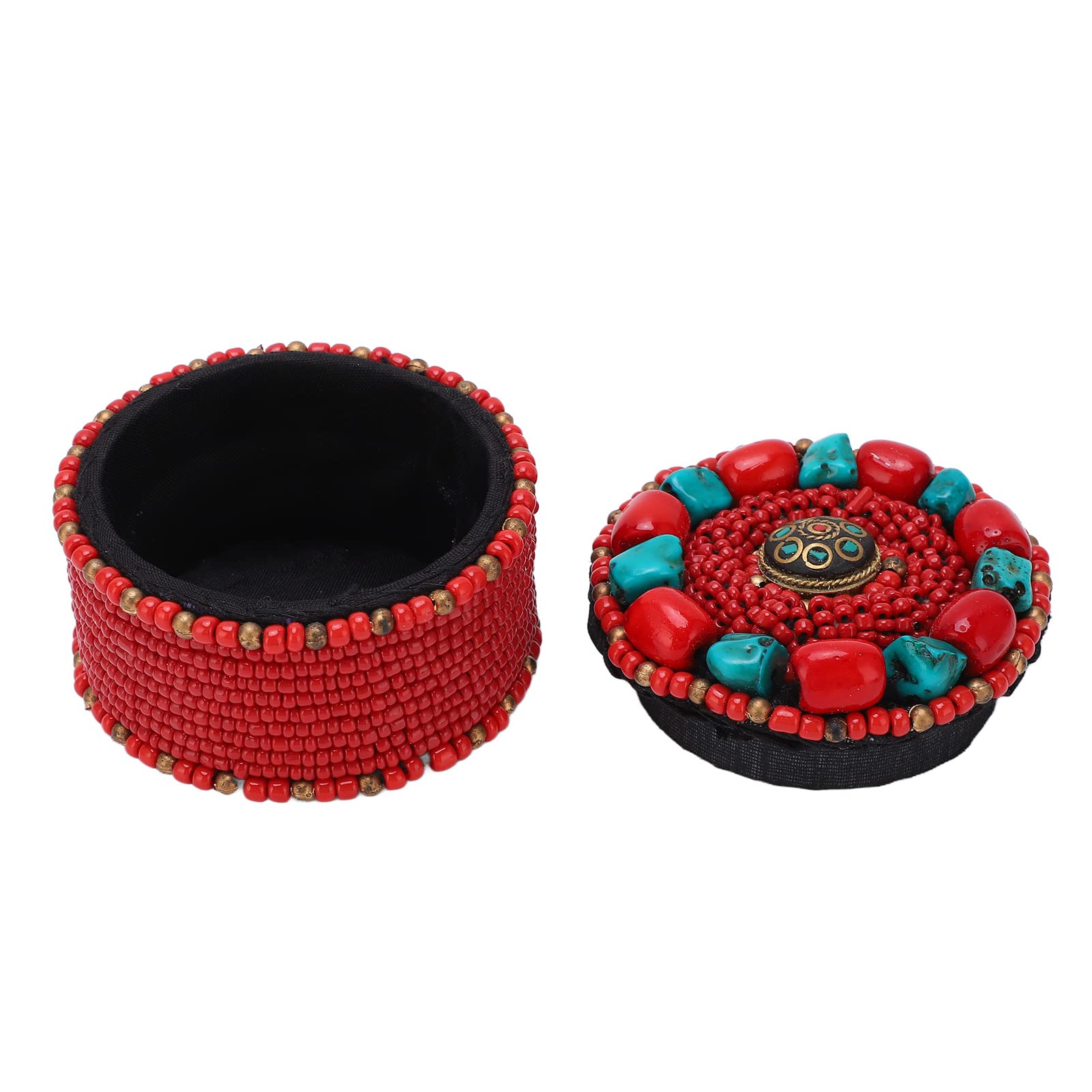 7.5cm Round Plastic Jewelry Storage Box - Elegant Organizer for Rings, Earrings & Necklaces | Perfect Birthday Gift, Home Decoration & Jewelry Display
