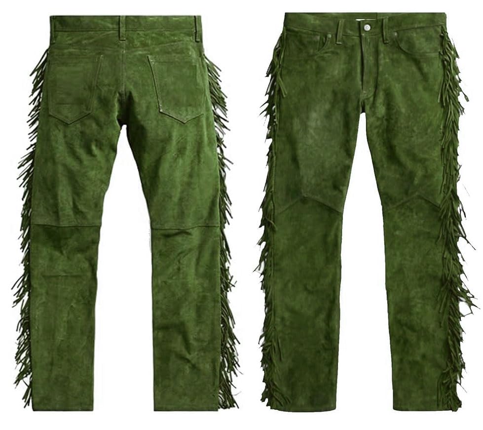 Olive Green Suede
