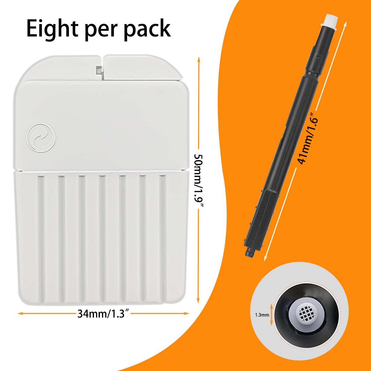 48pcs Phonak Cerustop Wax Guards (1.3mm) for Hearing Aids - 6 Packs with Brush & Case - Perfect for Unitron/Resound/Beltone/Widex