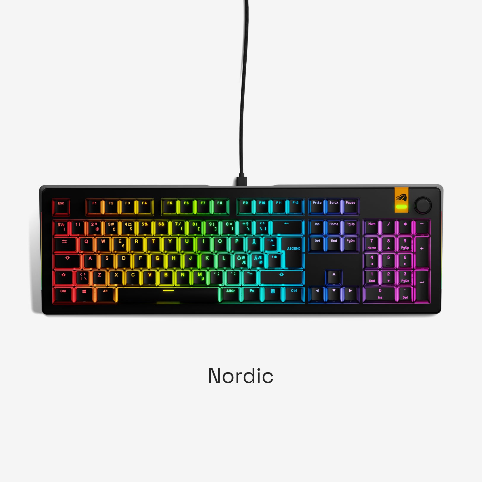 GMMK 3 HE Prebuilt Mechanical Gaming Keyboard - Hot-Swappable RGB Backlit Wired Keyboard for PC, Mac, PS5 - Perfect for Esports, Typing & Office Work