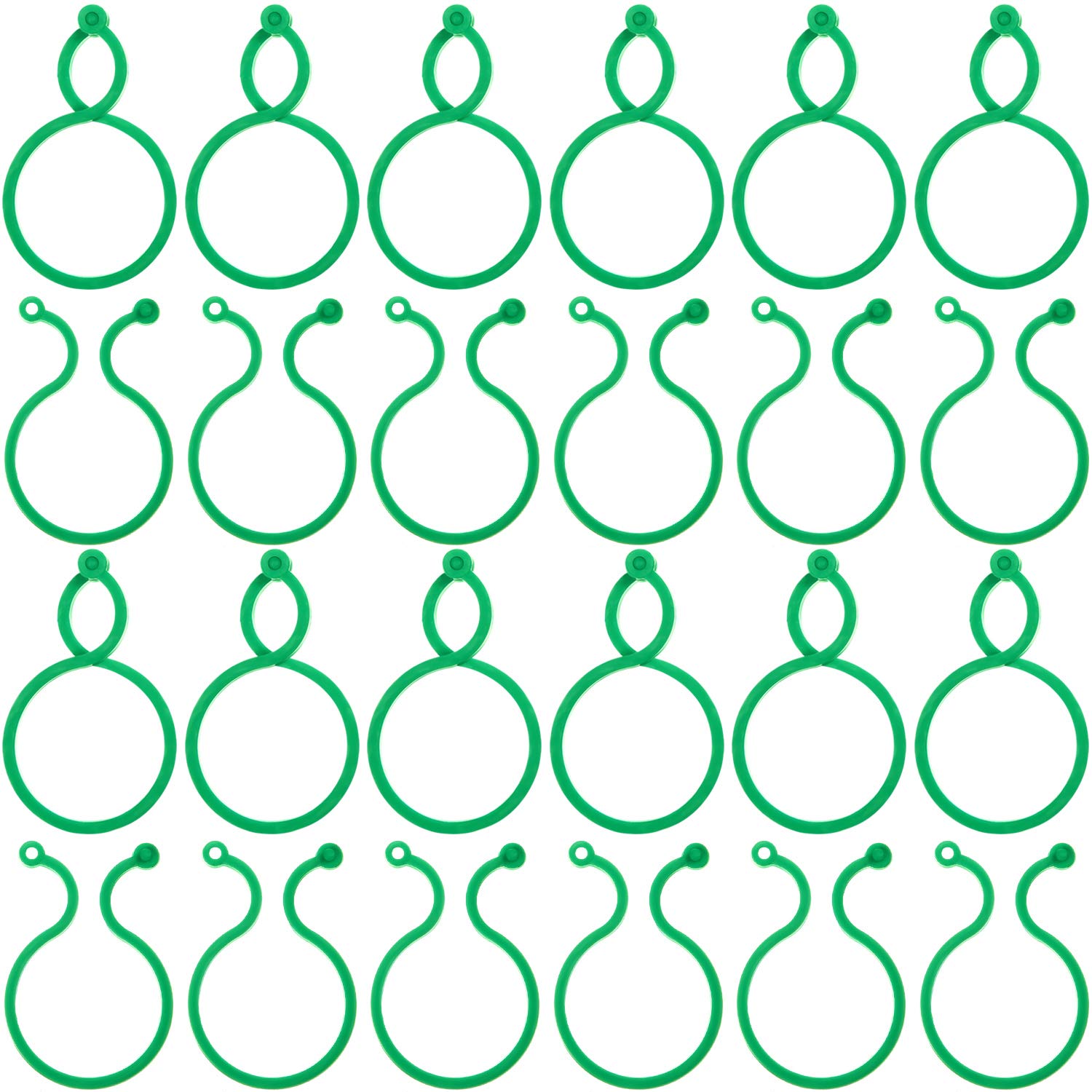200 Pack Garden Plant Support Clips - Plastic Vine & Tomato Clips for Flowers, Vegetables - Secure Plants to Grow Upright - Perfect for Greenhouses, Home Gardens, and Vertical Farming
