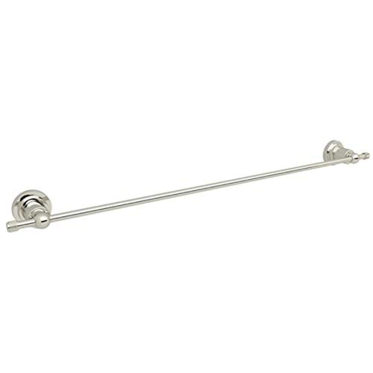 ROHL A1486IWPN Premium Bathroom Accessories Set in Polished Nickel - Modern Faucet, Soap Dispenser & Towel Bar for Luxury Bathroom Decor