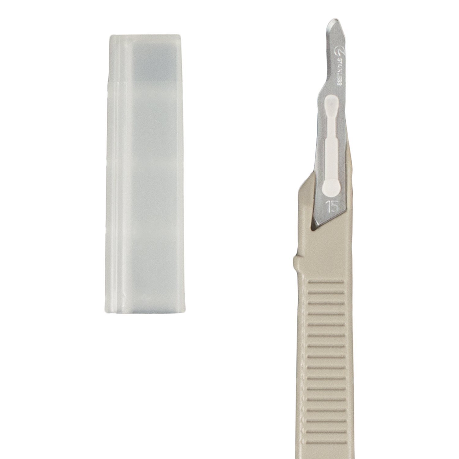 Disposable Scalpel #15 - Sterile Surgical Blades Box of 10 | Precision Cutting for Medical, Craft & Hobby Use