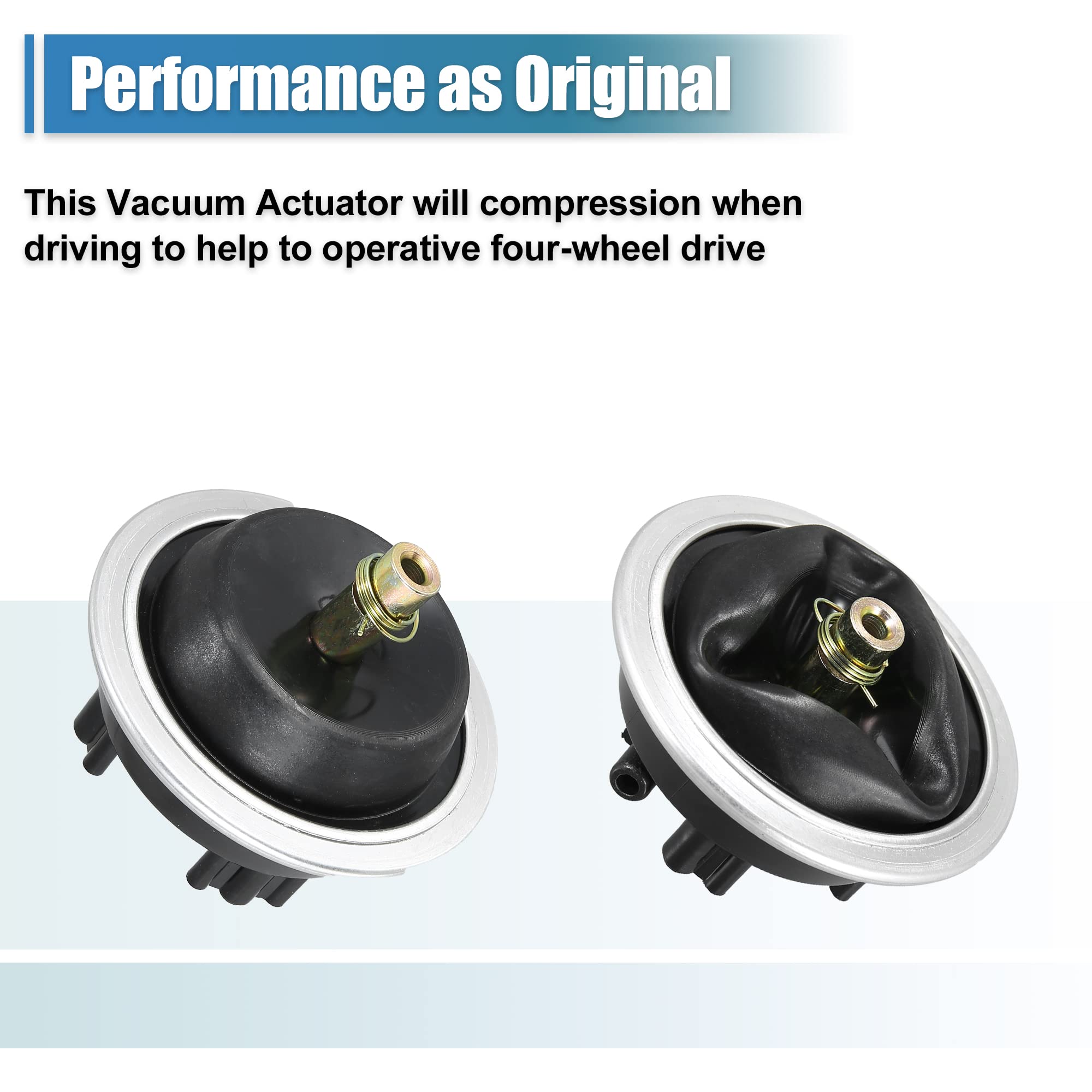 X AUTOHAUX 4WD Front Differential Vacuum Actuator 25031740 - Compatible with Chevrolet S10 Blazer 1983-2005, GMC S15 Jimmy Sonoma 1983-2004, Pontiac 6000 1988-1990 - Replacement Car Part for Off-Road & 4x4 Performance