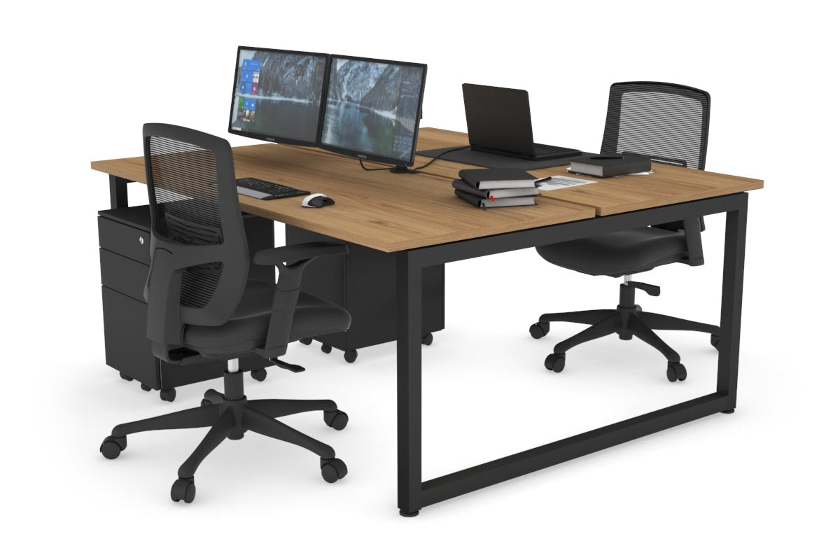 Quadro Loop Legs 2 Person Office Workstation - 70.8